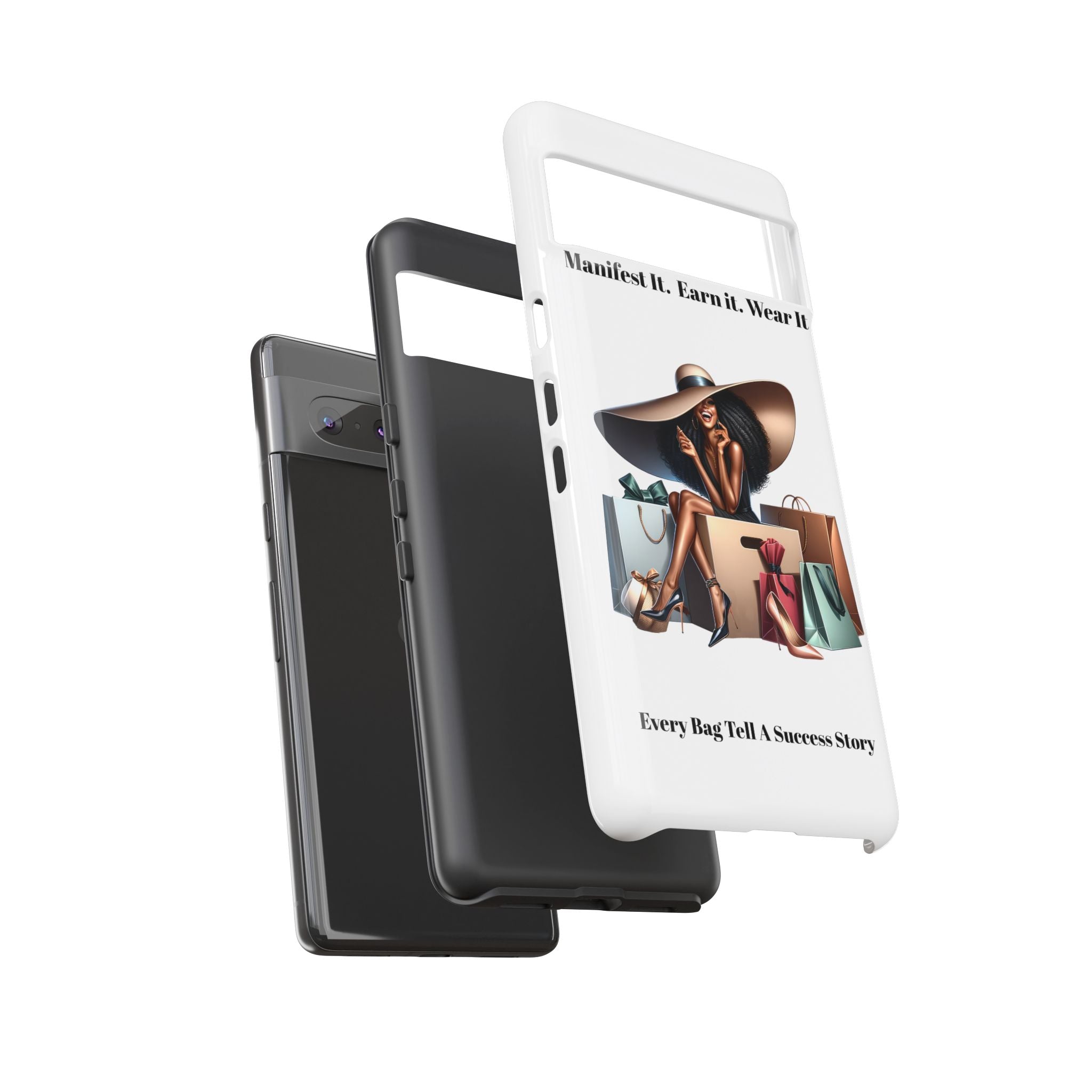 Phone Case - "Manifest It. Earn It. Wear It." Chic Shopper Design