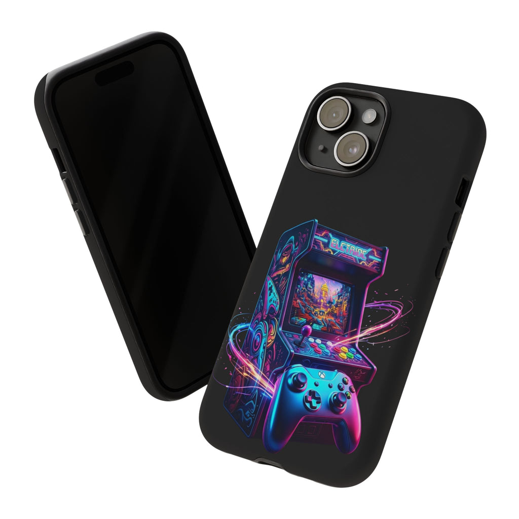Retro Arcade Phone Case — Neon Gaming Controller Design