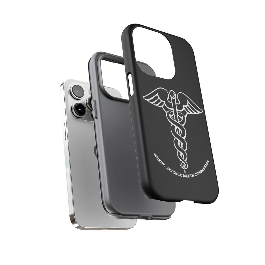 Medical Caduceus Phone Case — "Where Science Meets Compassion" Protective iPhone Cover
