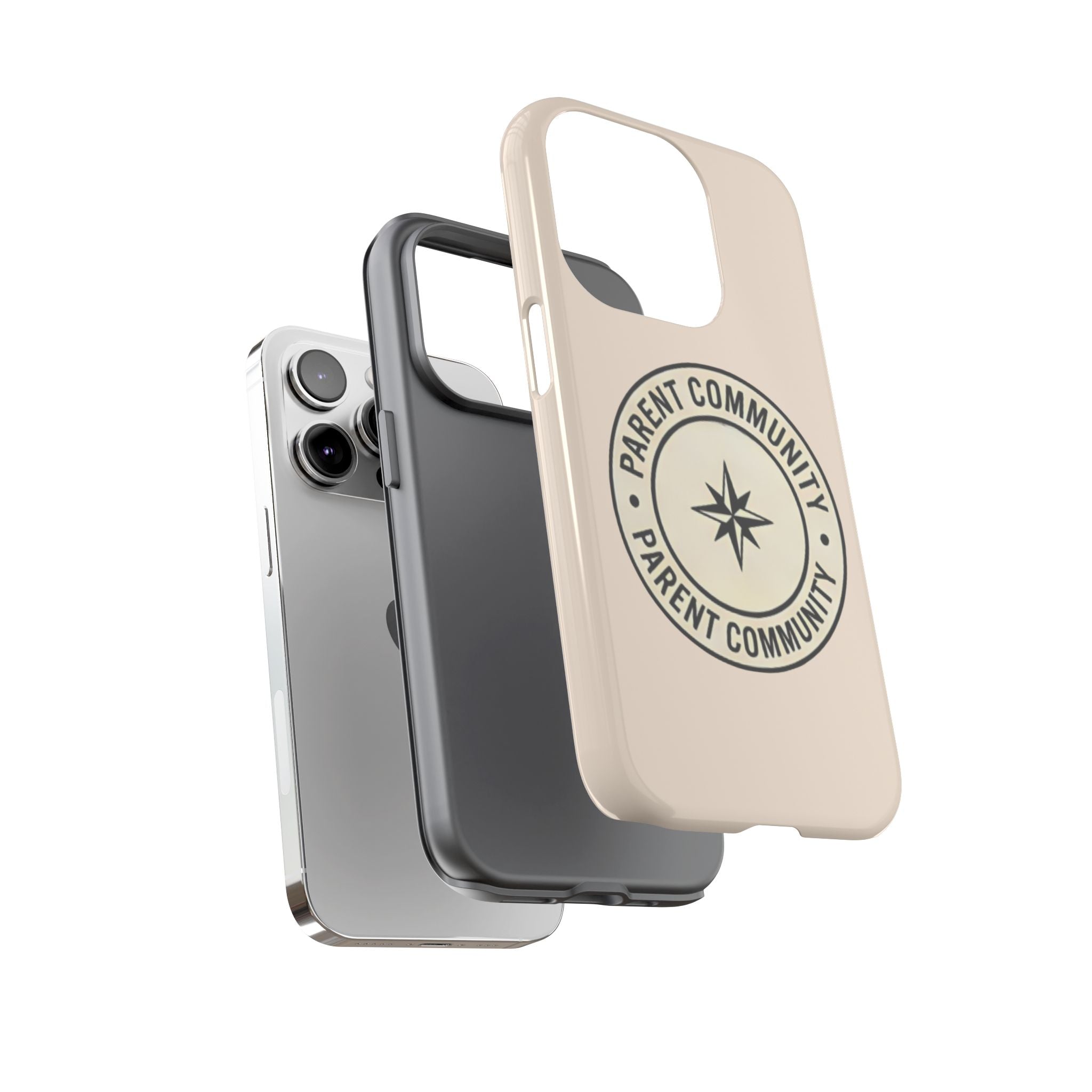 Parent Community Tough Phone Case — Durable Compass Logo Protective Cover