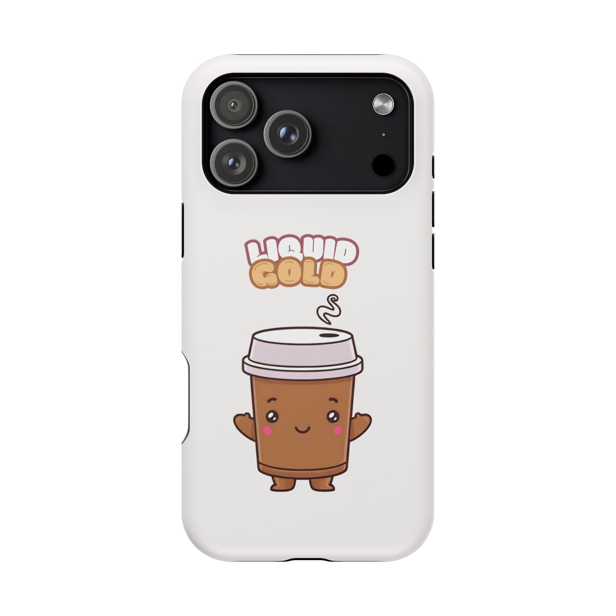 Coffee Cup Phone Case – “Liquid Gold” Cute Kawaii Espresso Impact-Resistant Case