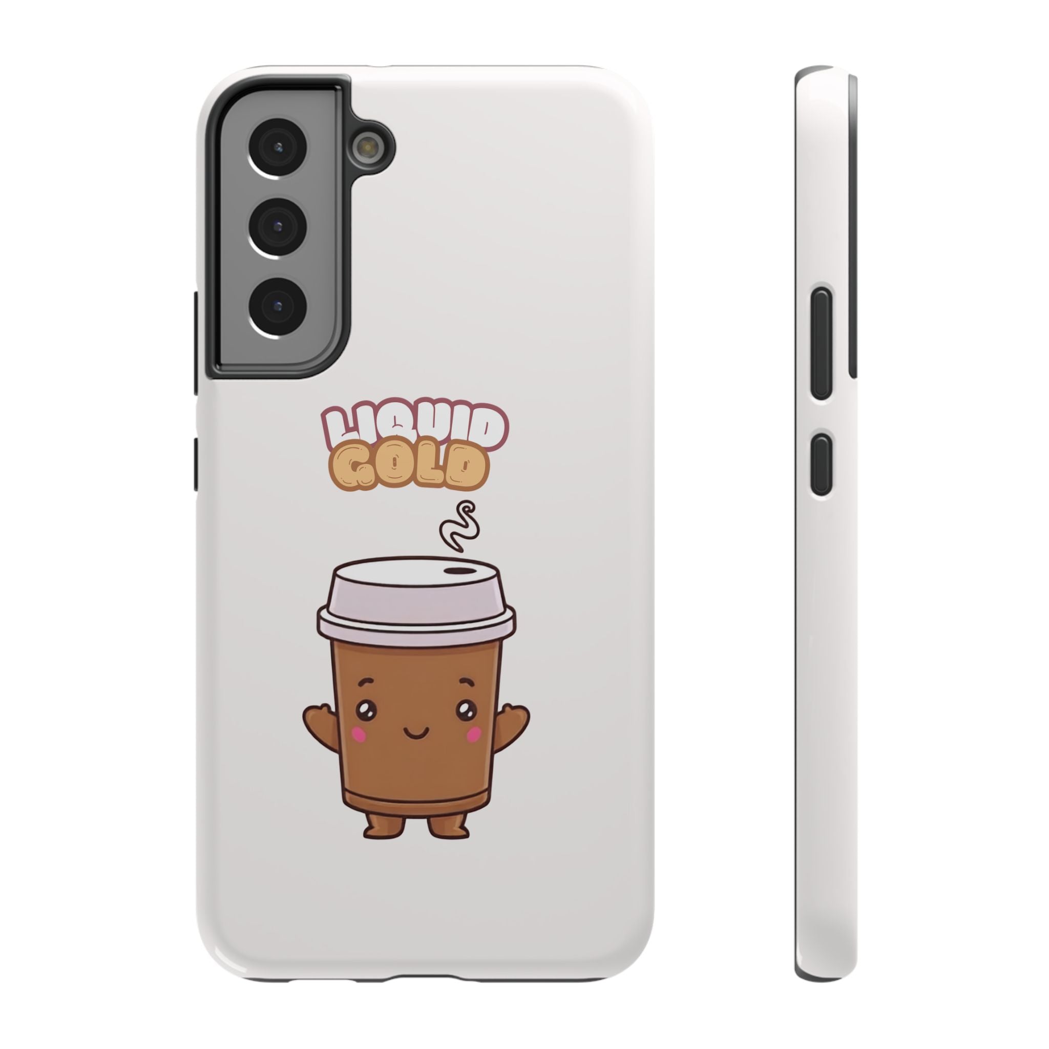 Coffee Cup Phone Case – “Liquid Gold” Cute Kawaii Espresso Impact-Resistant Case
