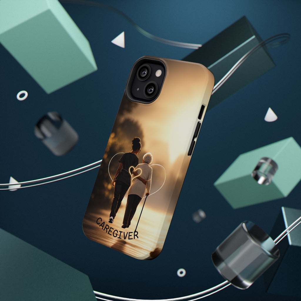 Caregiver Phone Case — Impact-Resistant Protective Case with Heart Design