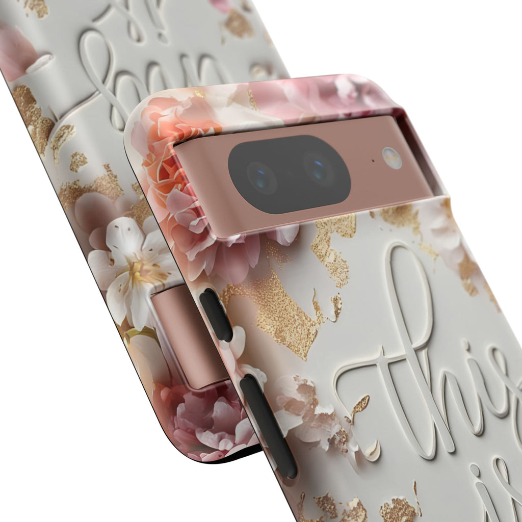 Phone Case — "This Is Me" Floral Tough Case