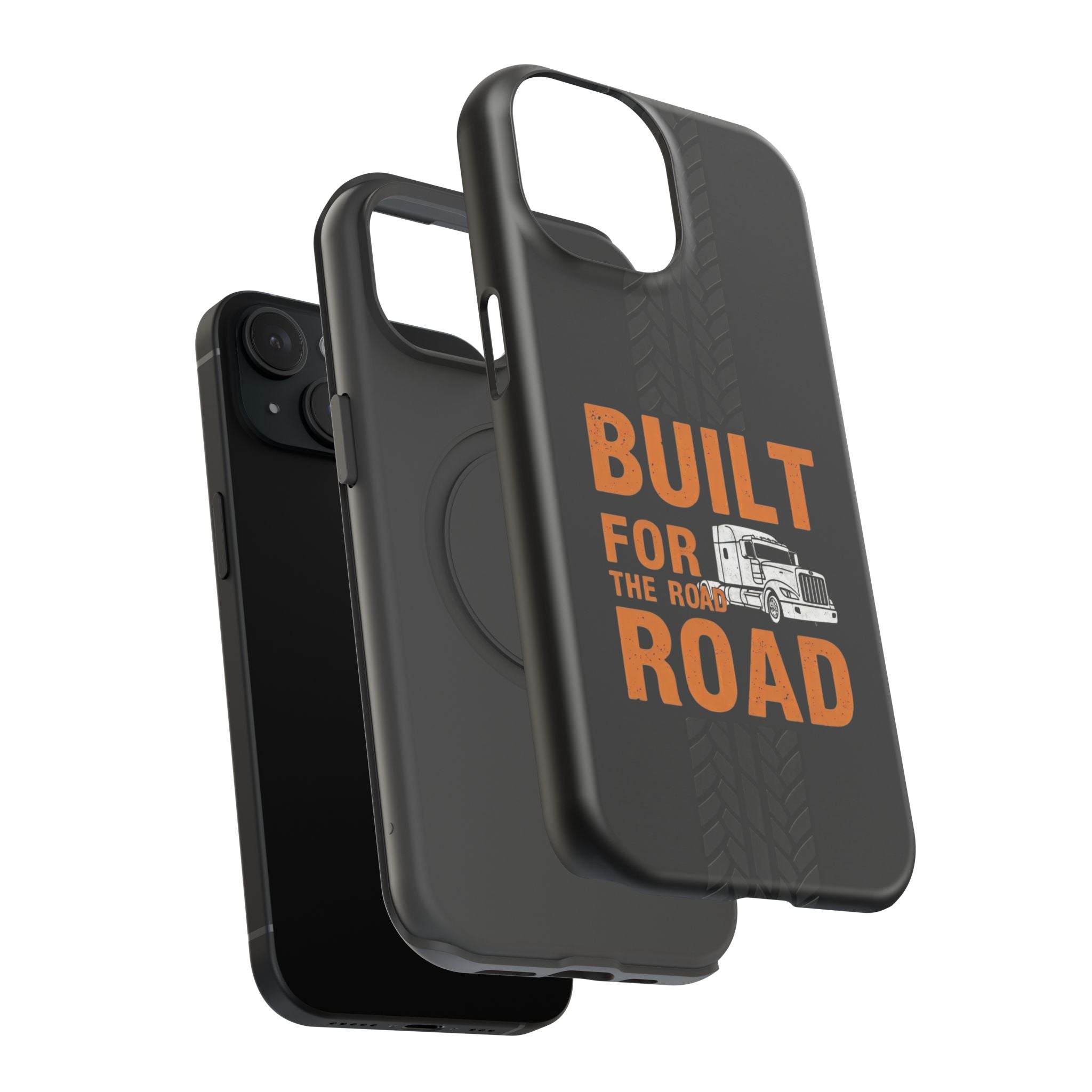 Phone Case — "Built for the Road" Truck Tire-Track Impact-Resistant Case