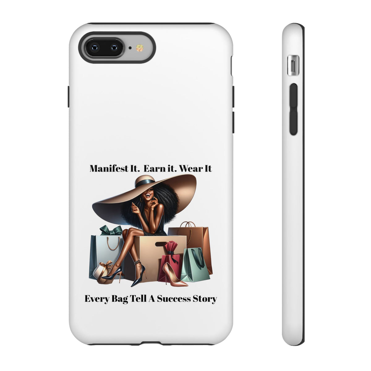Phone Case - "Manifest It. Earn It. Wear It." Chic Shopper Design