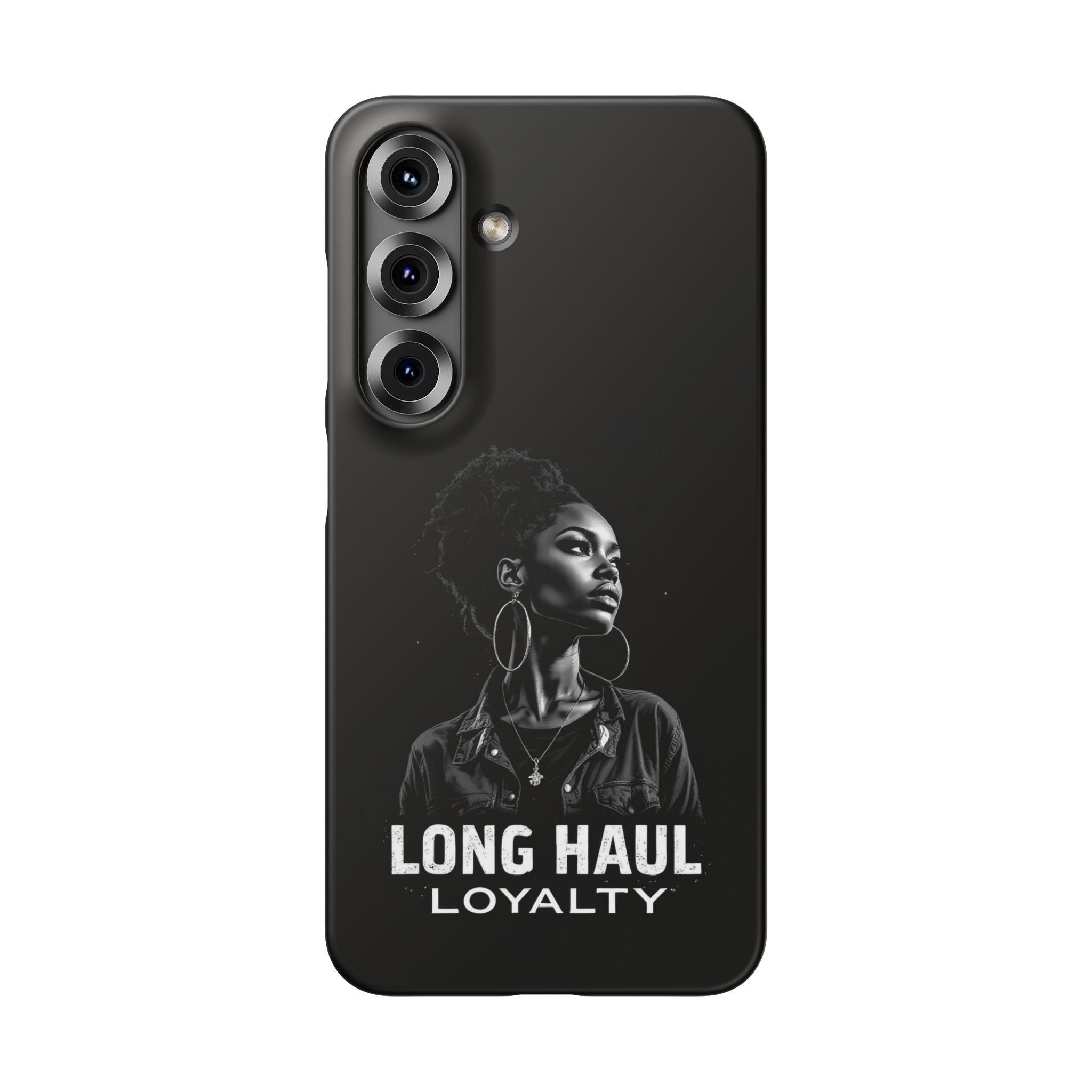Phone Case — "Long Haul Loyalty" Black Portrait Snap Case