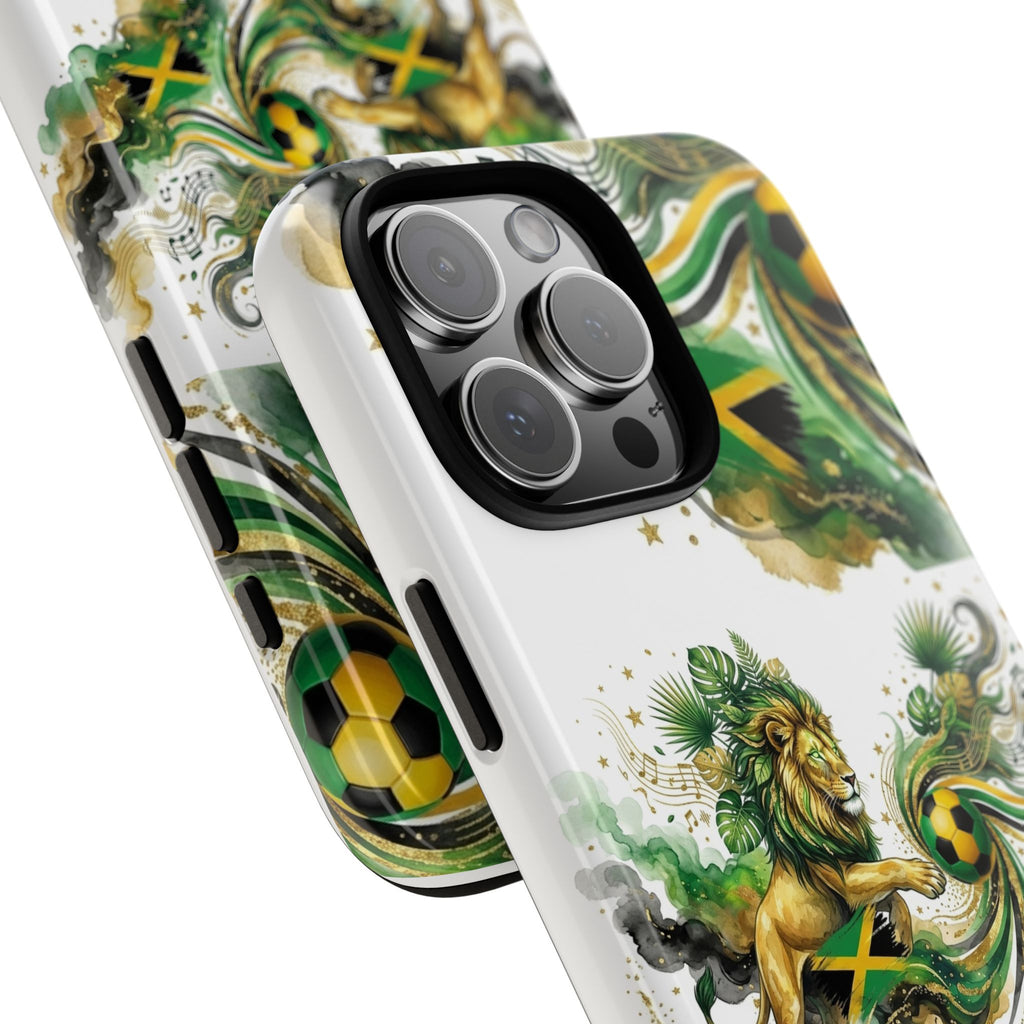 Jamaica Lion Phone Case — Jamaican Flag Rasta Protective Tough Case