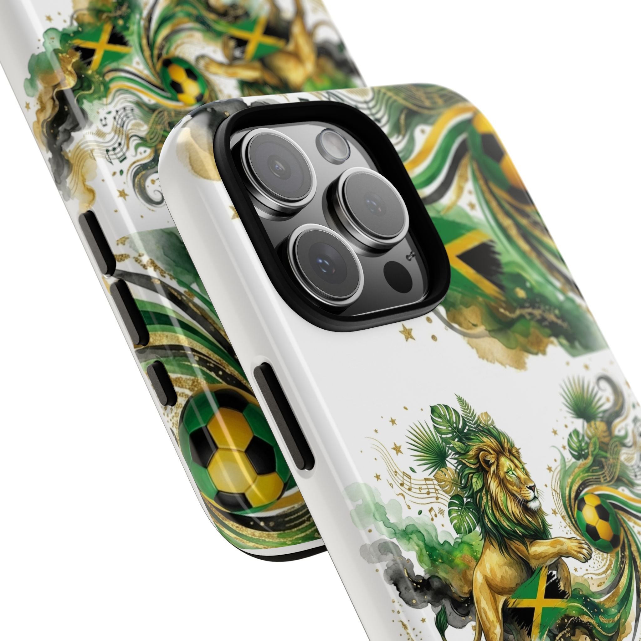 Jamaica Lion Phone Case — Jamaican Flag Rasta Protective Tough Case
