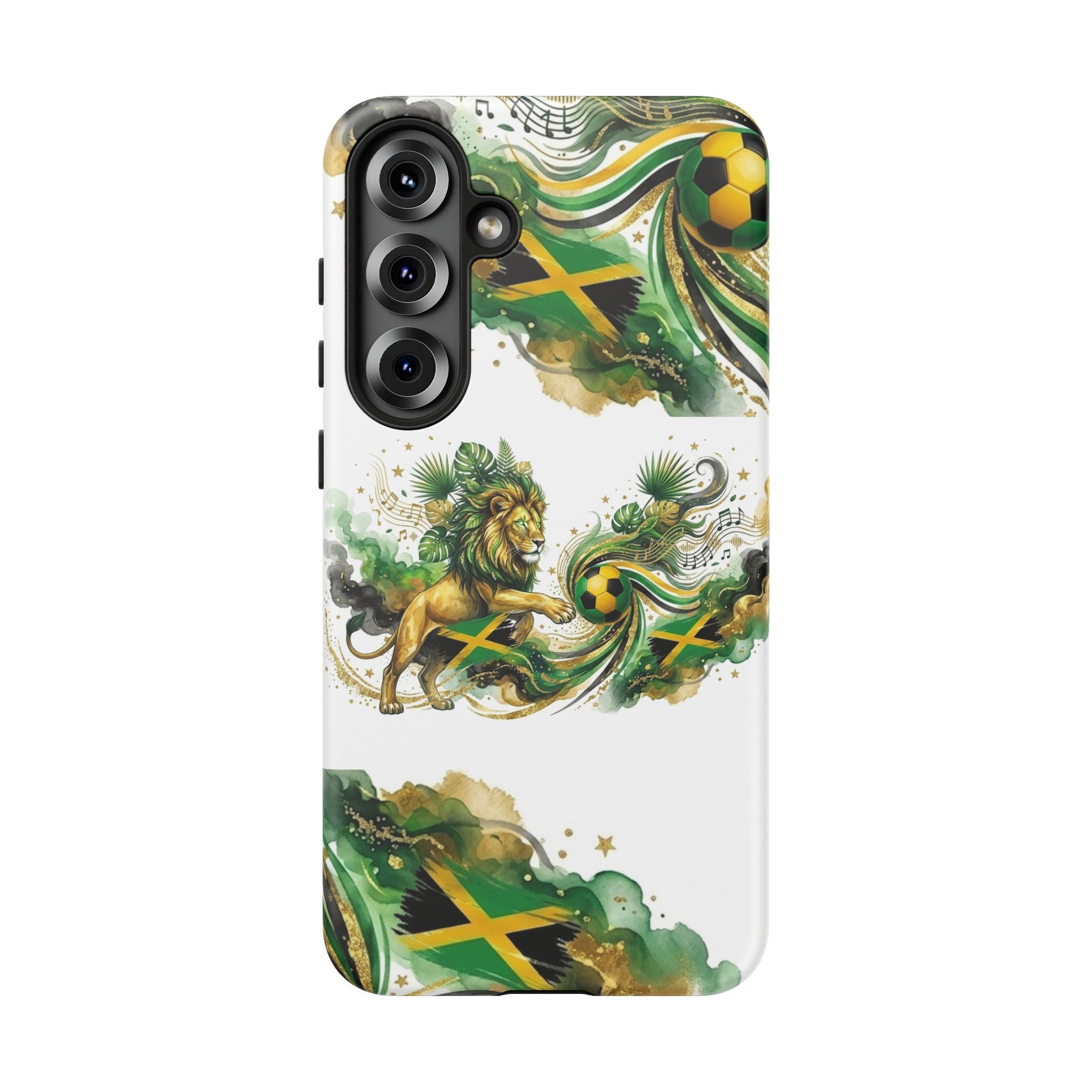Jamaica Lion Phone Case — Jamaican Flag Rasta Protective Tough Case