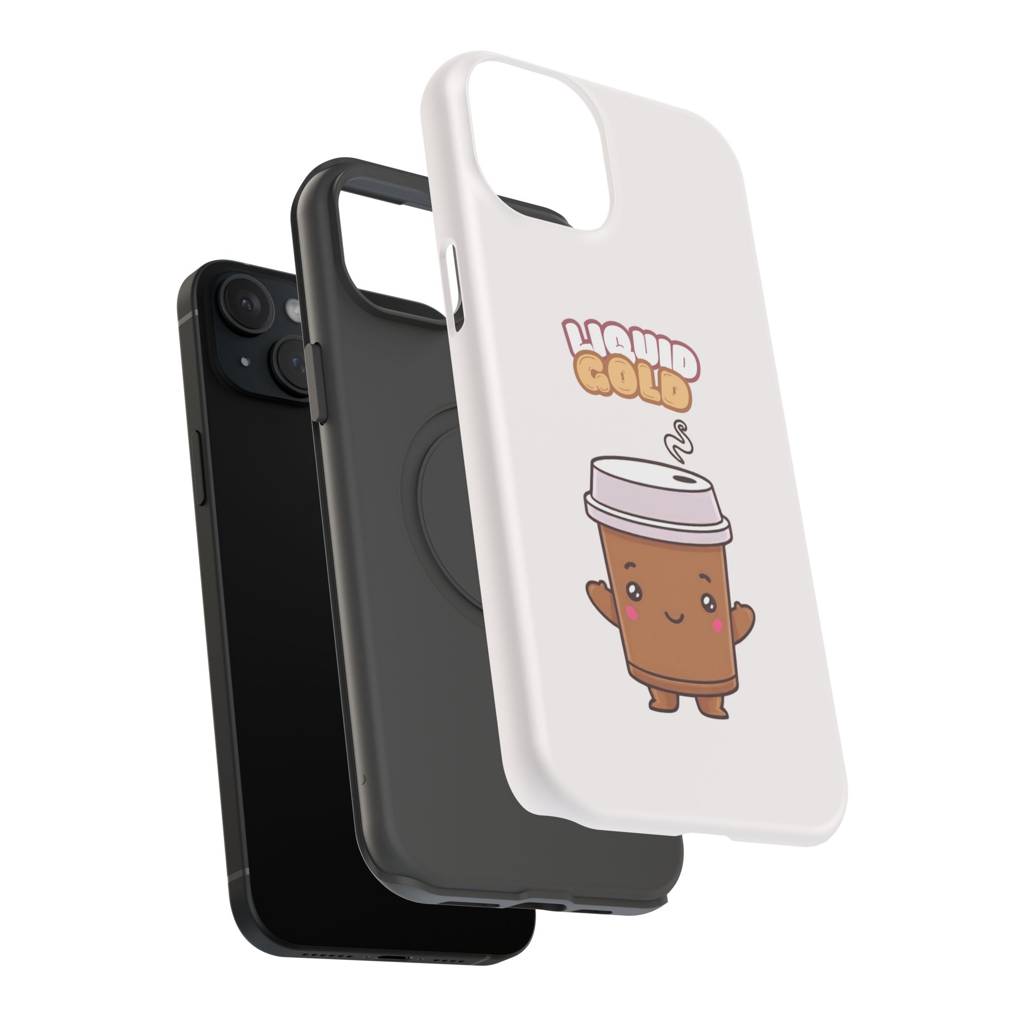 Coffee Cup Phone Case – “Liquid Gold” Cute Kawaii Espresso Impact-Resistant Case