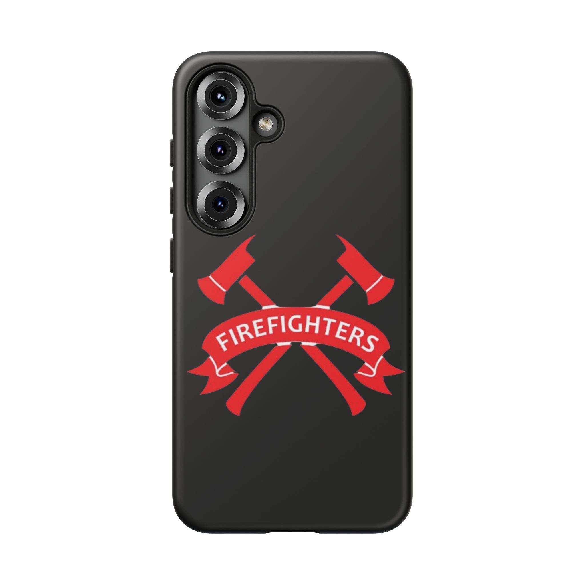Firefighters Tough Phone Case — Red Crossed Axes Design