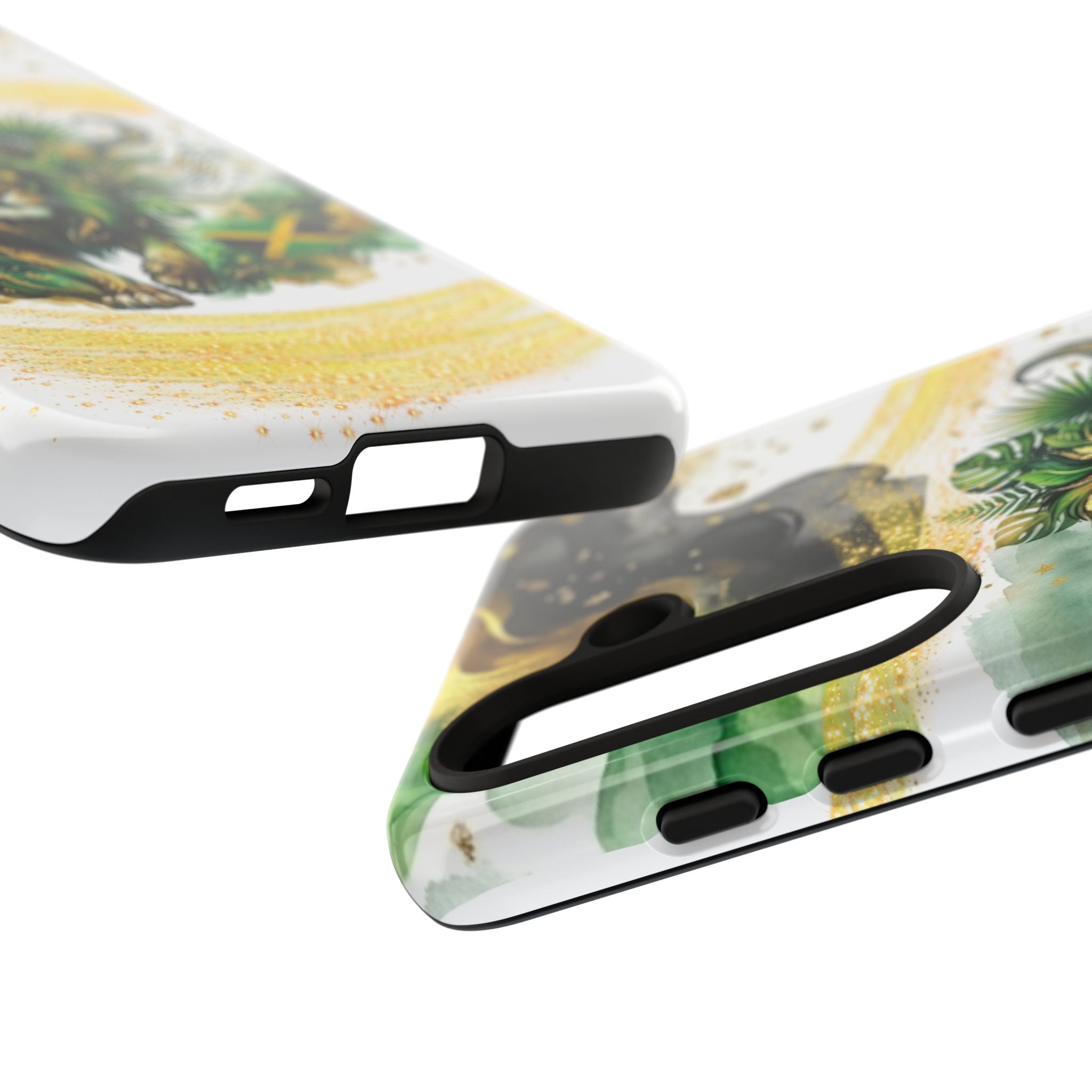Reggae Lion Phone Case — Jamaican Flag Rasta Art Tough Phone Cover