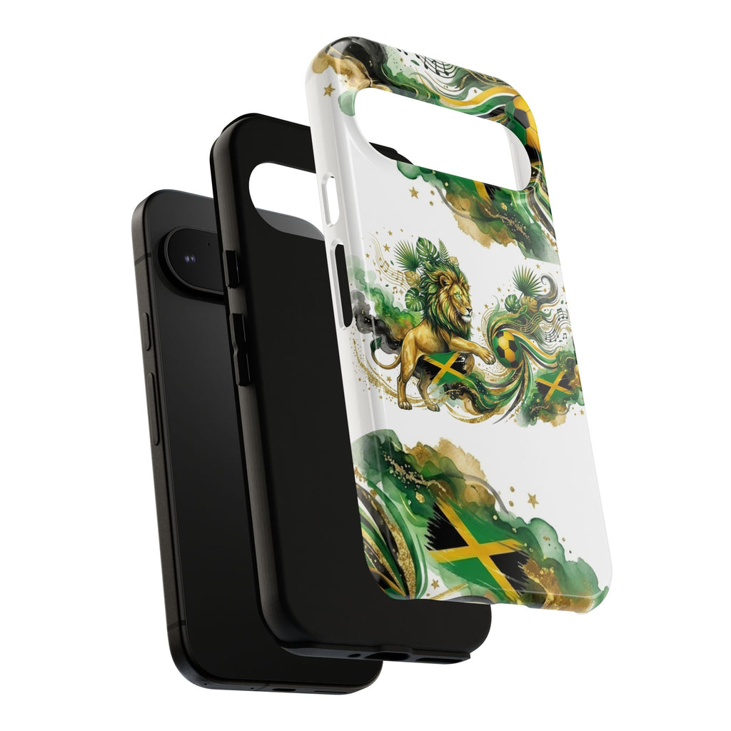 Jamaica Lion Phone Case — Jamaican Flag Rasta Protective Tough Case