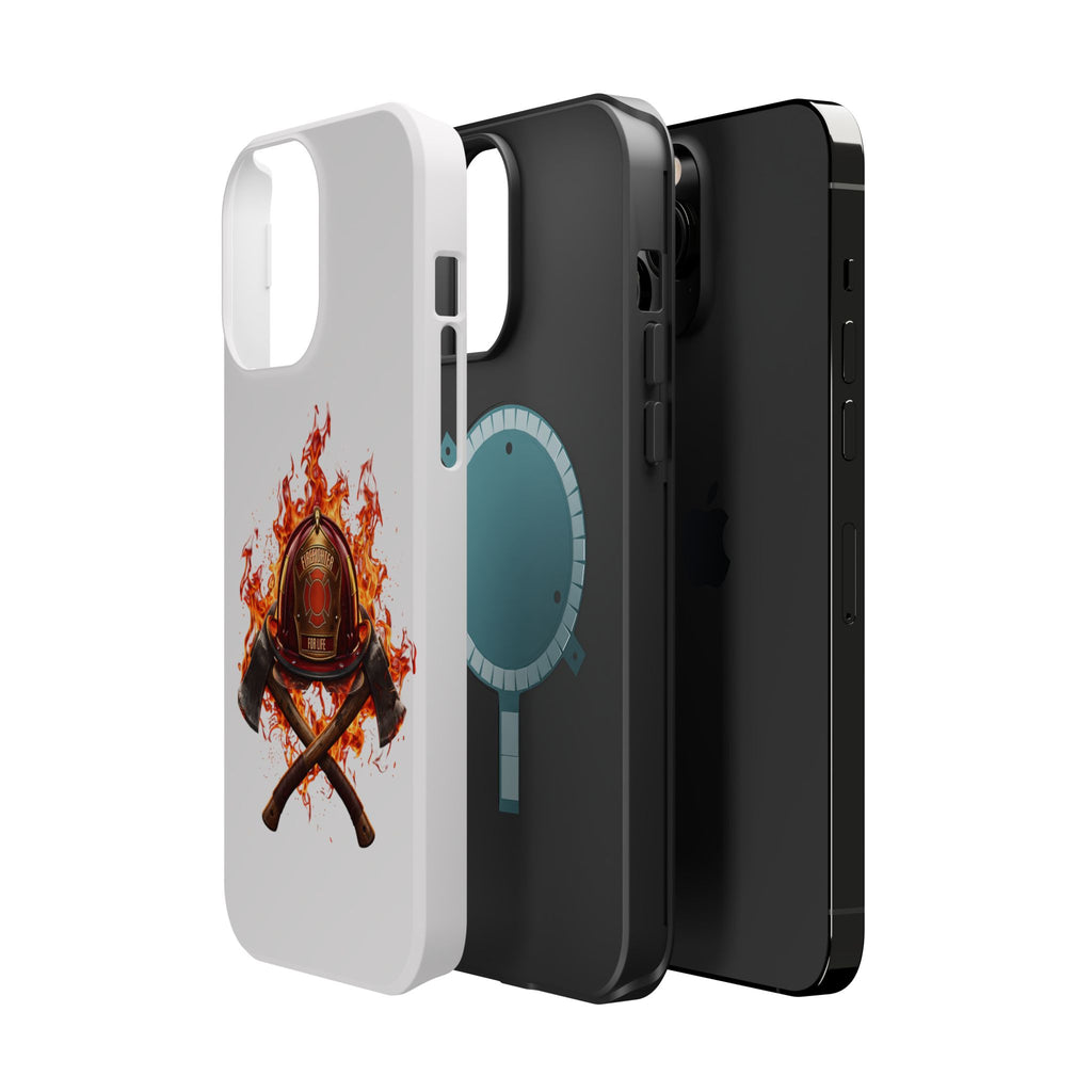 Firefighter Helmet Flames Phone Case — Station 117 Magnetic Impact-Resistant Case