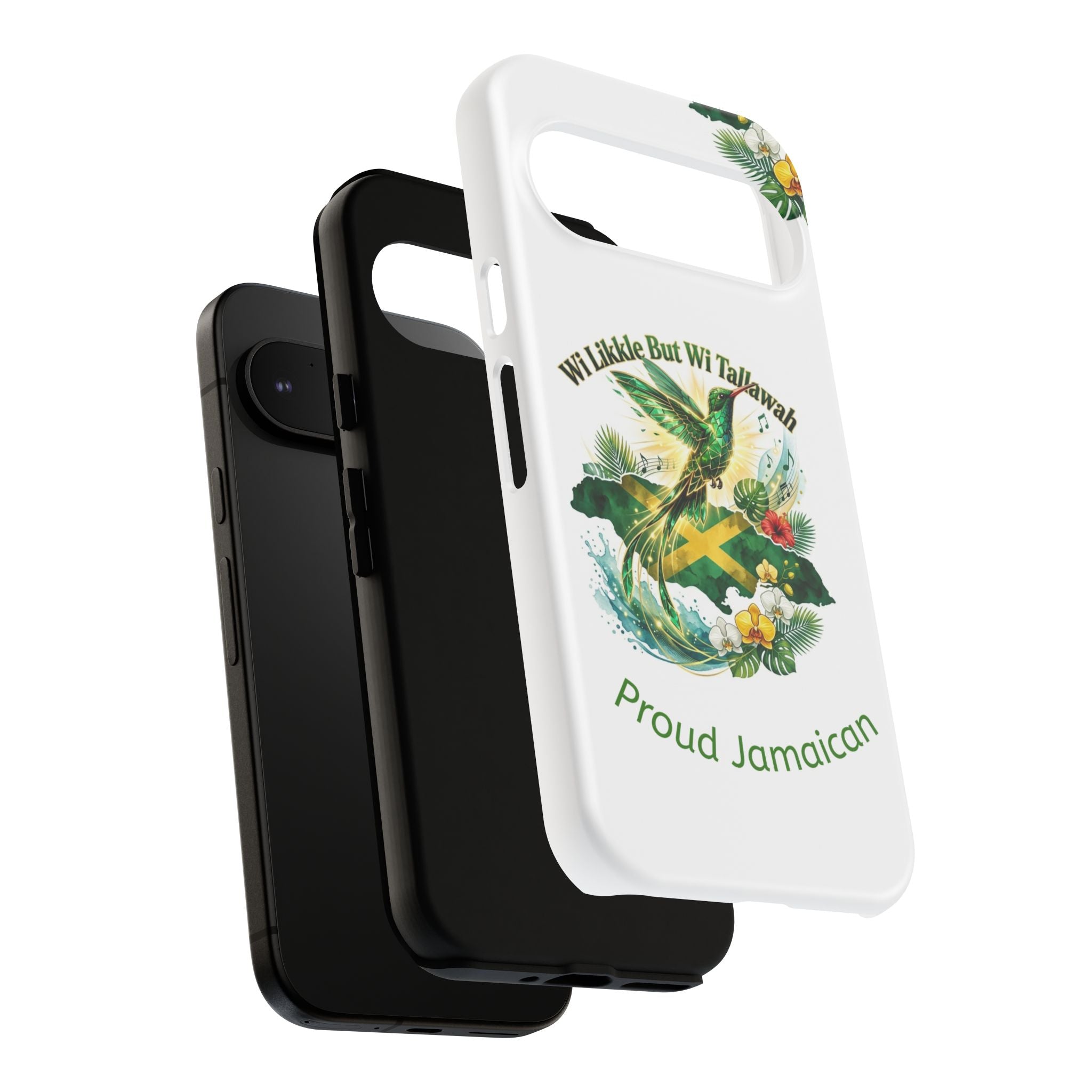 Jamaica Hummingbird Phone Case — “Wi Likkle But Wi Tallawah” Tropical Protective Cover