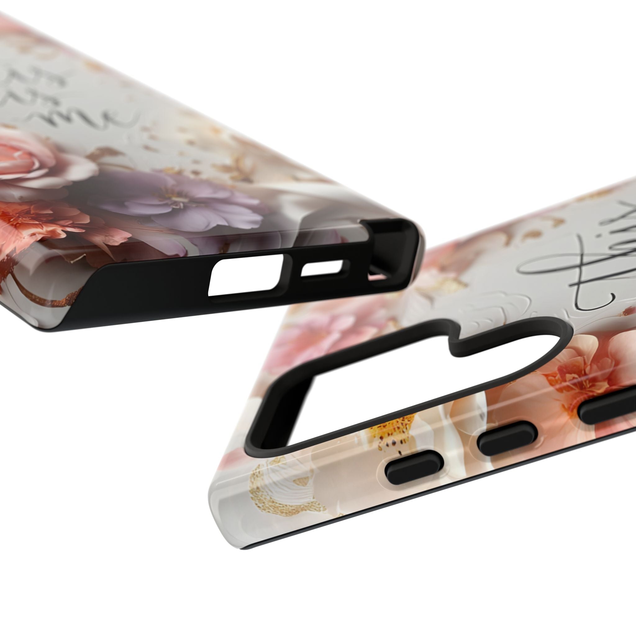 Floral "This Is Me" Tough Phone Case — Protective Floral iPhone Cover for Self-Expression, Gift for Her