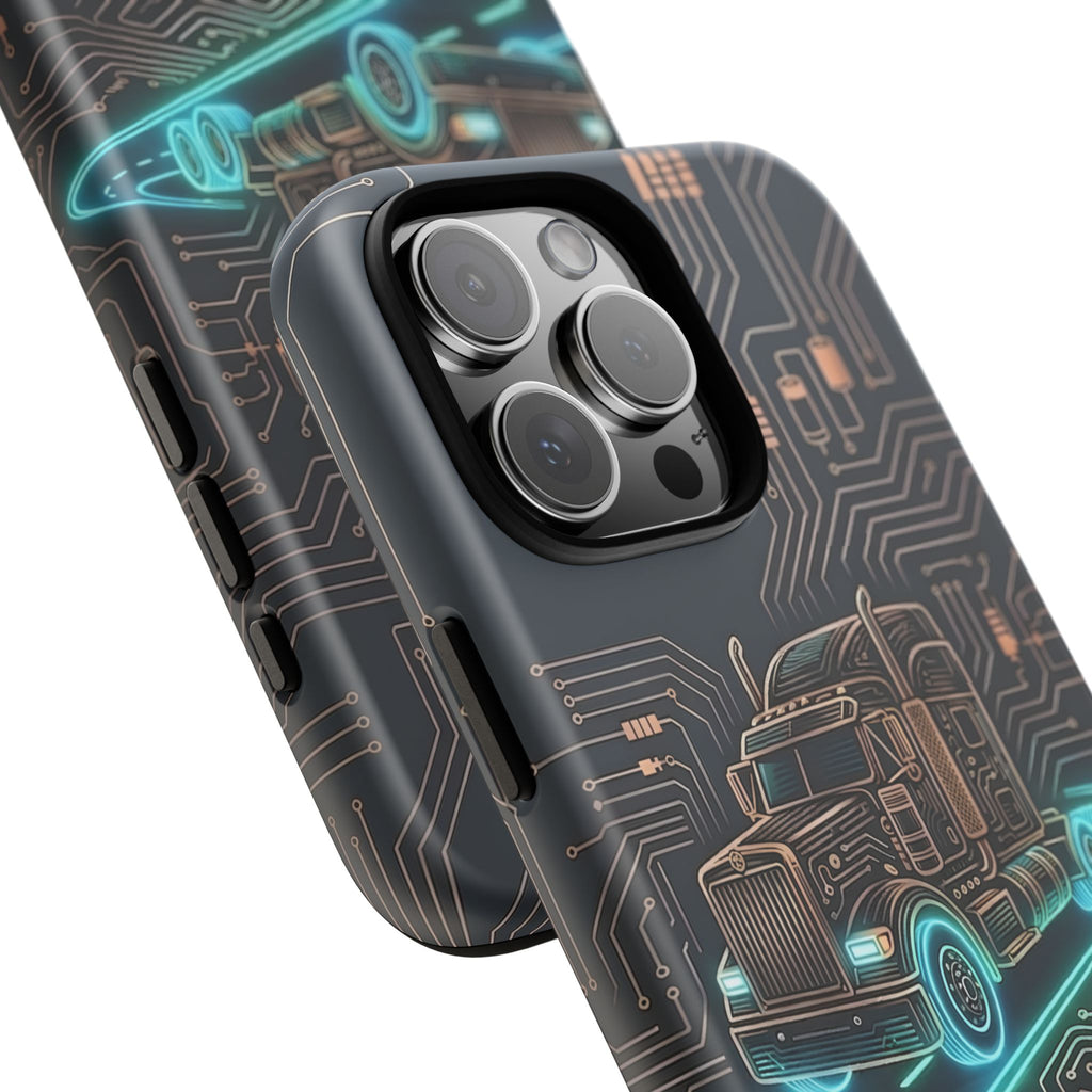 Truck Driver Gamer Phone Case — “Real Life. No Pause Button.”