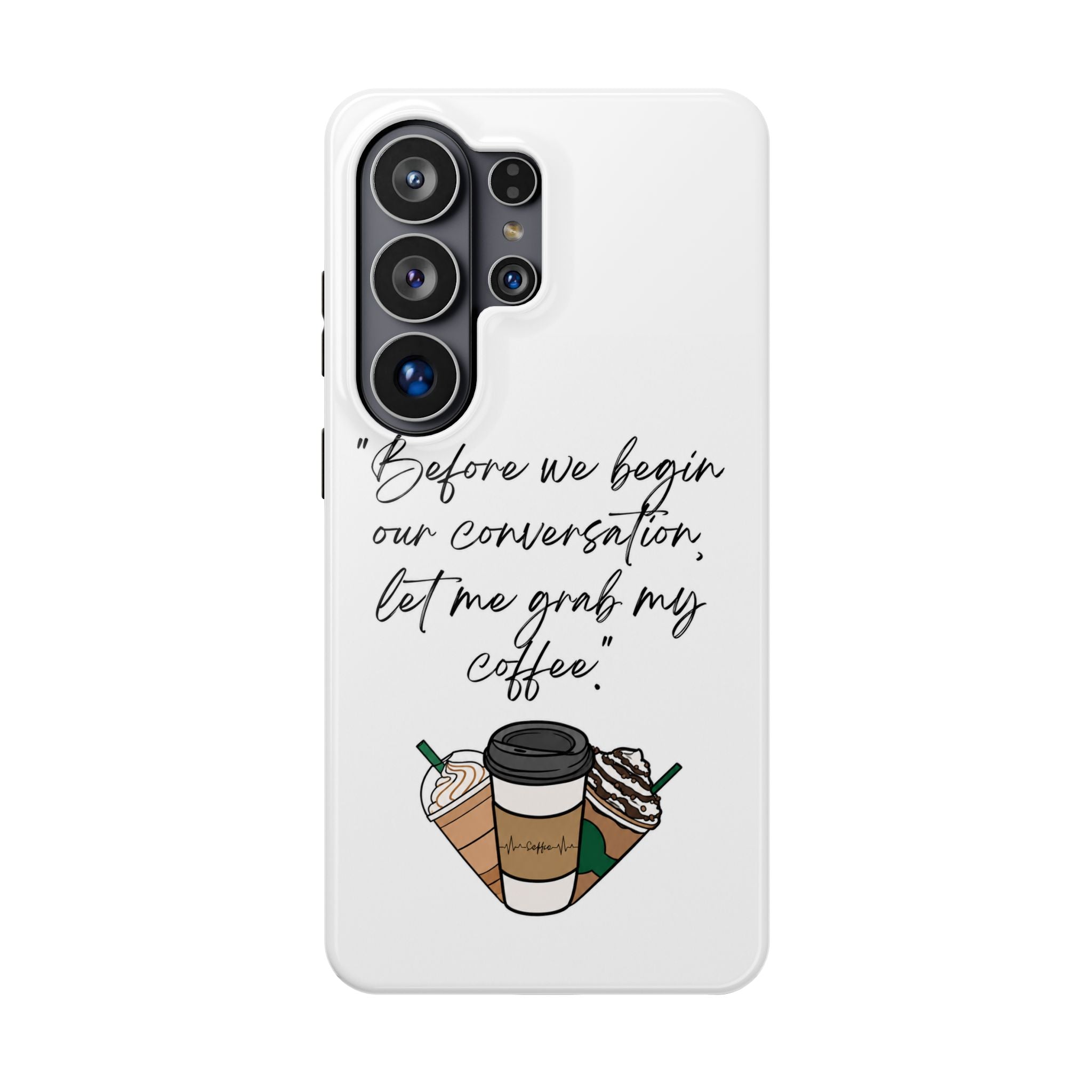 Coffee Quote Magnetic Impact-Resistant Phone Case