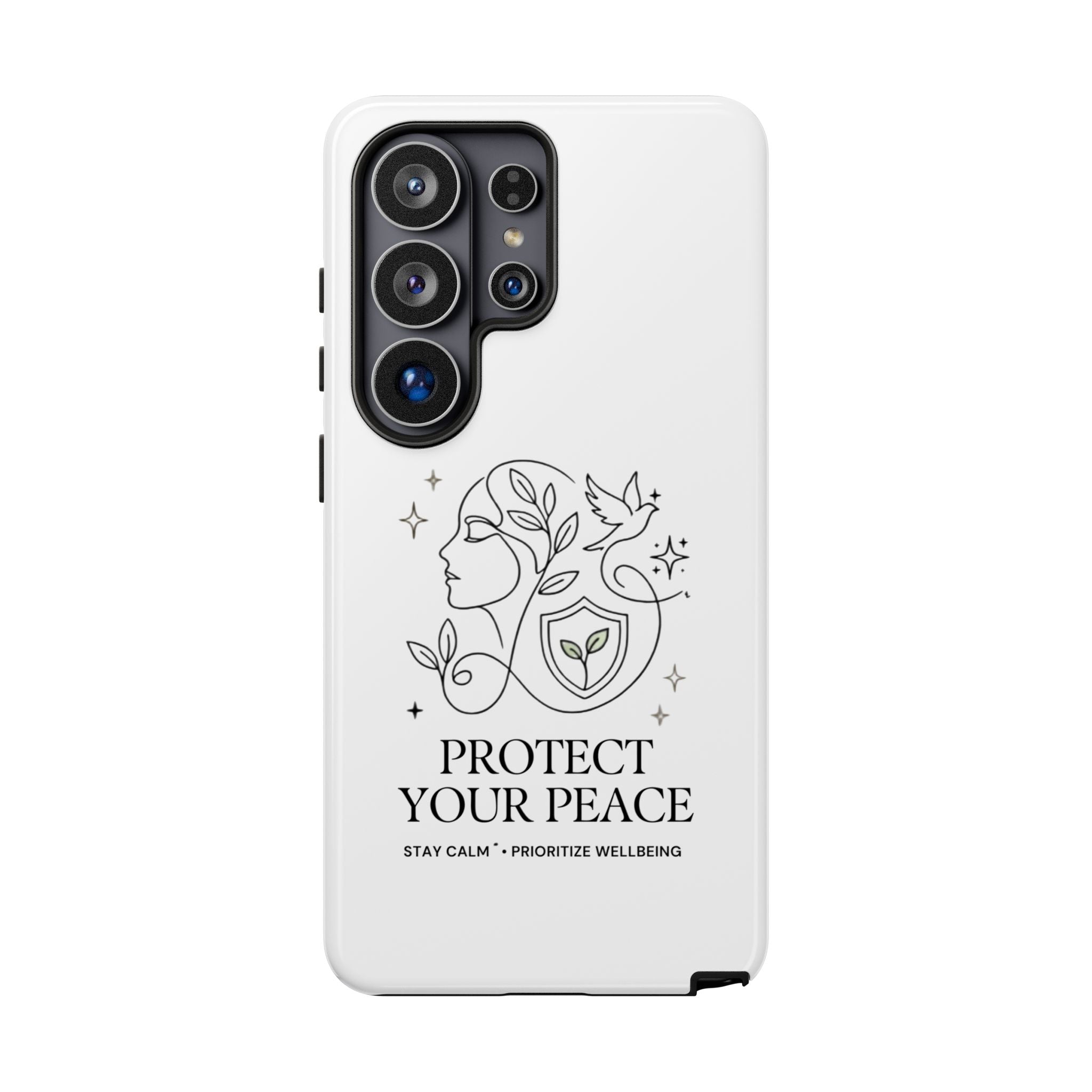 Protect Your Peace Phone Case – Minimalist Wellness iPhone Cover