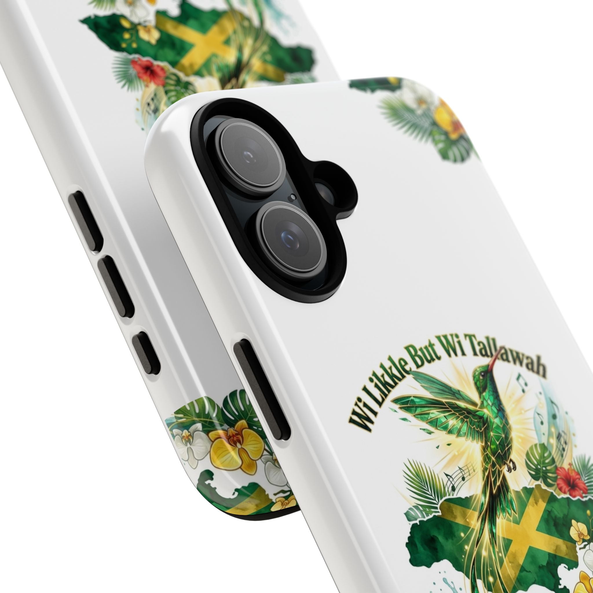 Jamaica Hummingbird Phone Case — “Wi Likkle But Wi Tallawah” Tropical Protective Cover