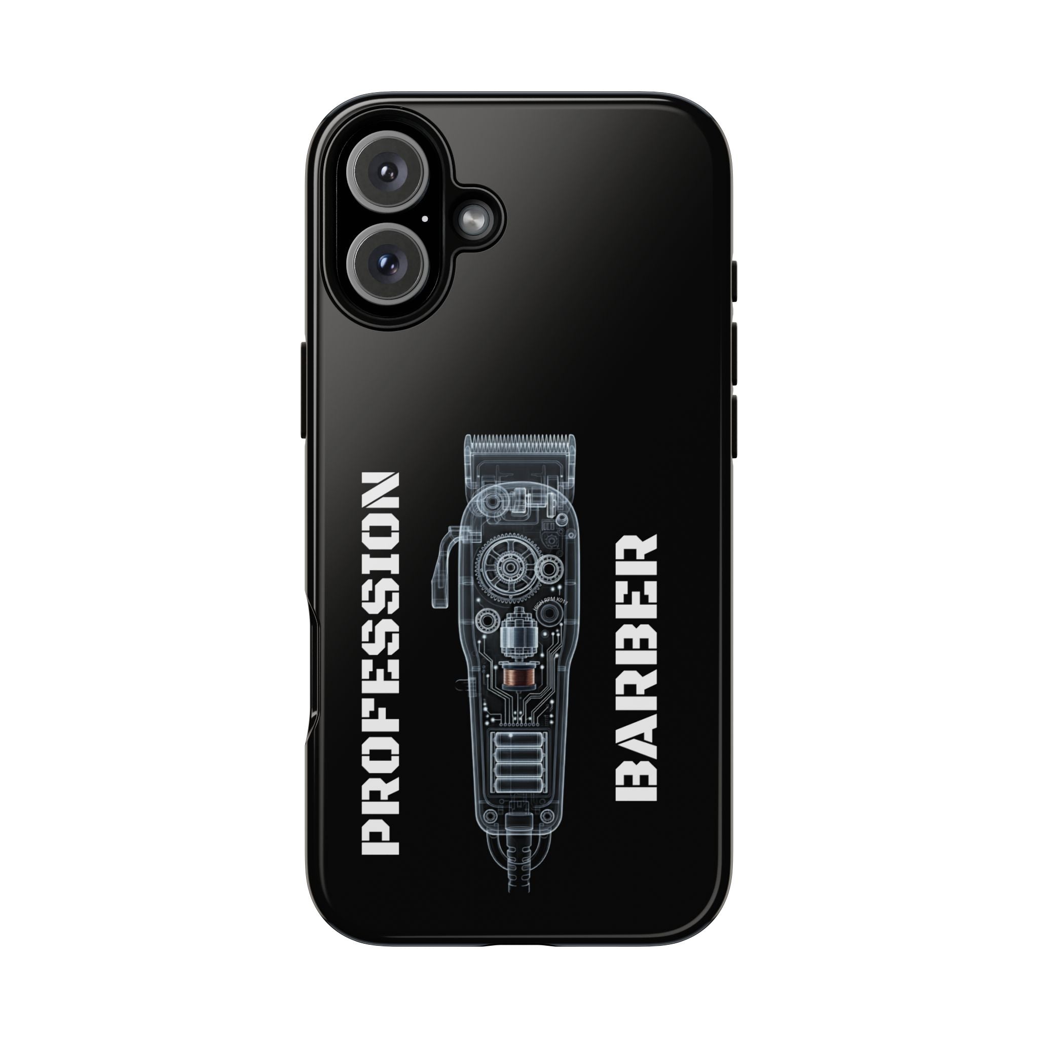 Barber Clip Cord X‑Ray Tough Phone Case – Professional Barber Gift