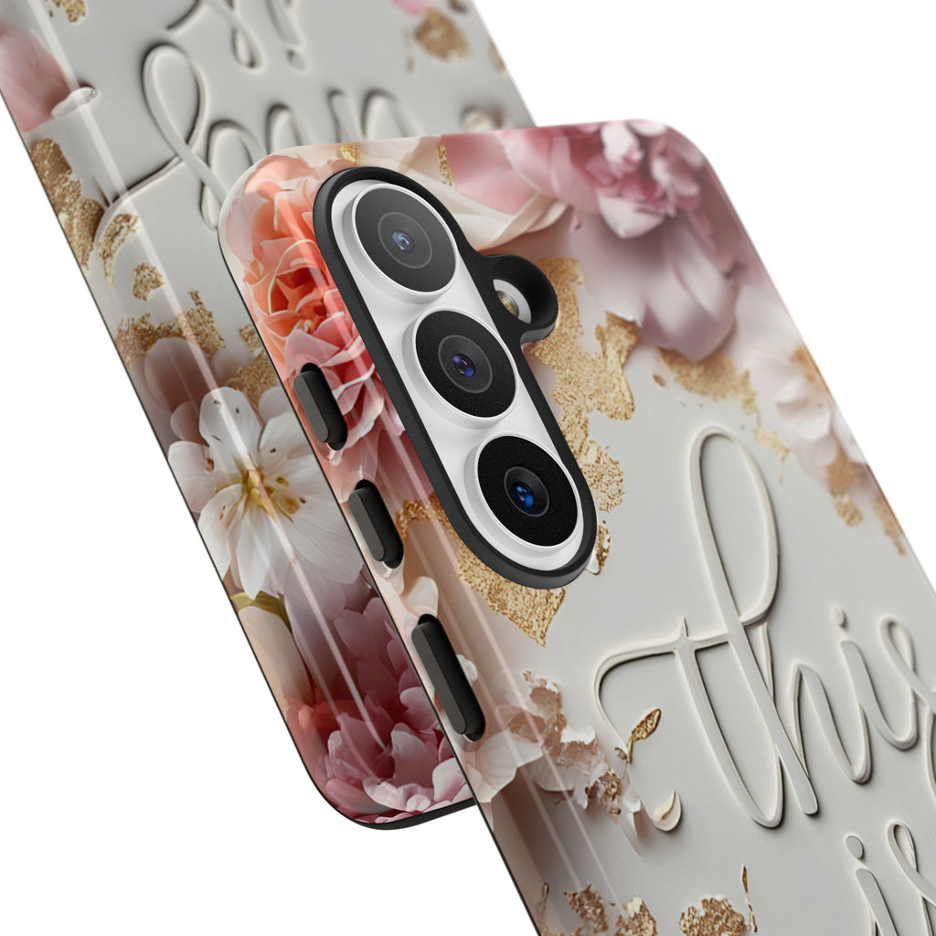 Phone Case — "This Is Me" Floral Tough Case