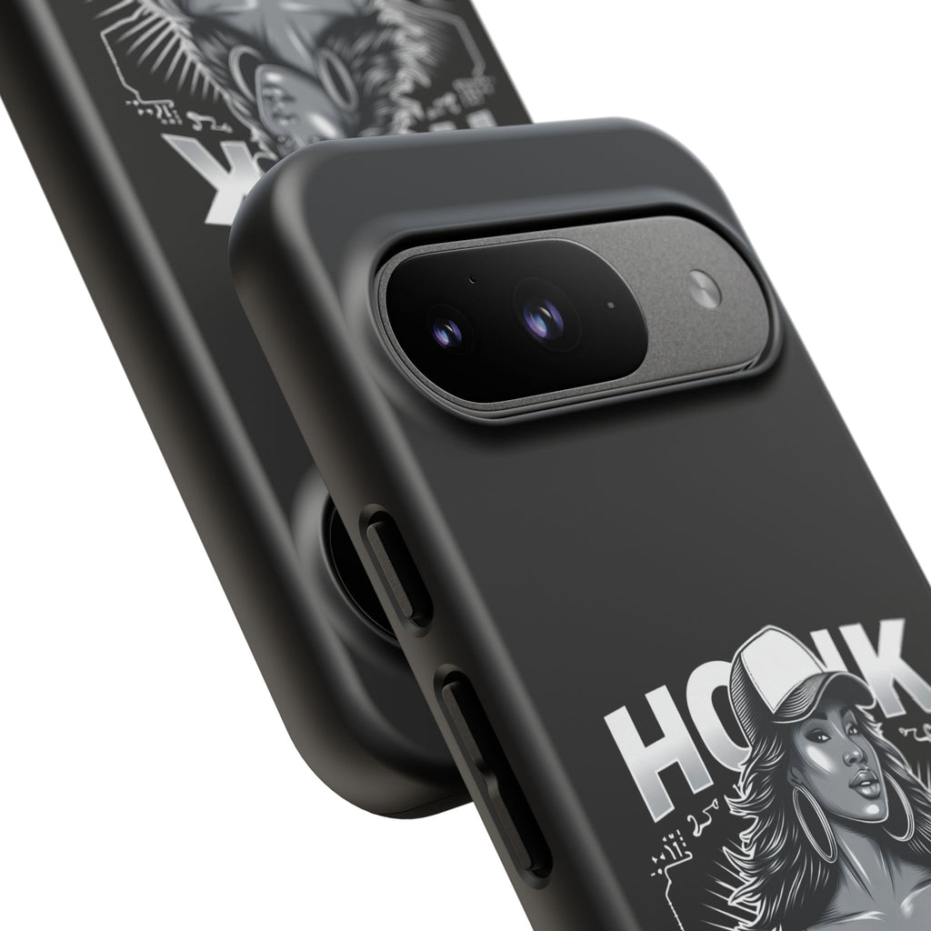 Phone Case — 'Honk' Trucker Girl Retro Semi Truck Protective Case
