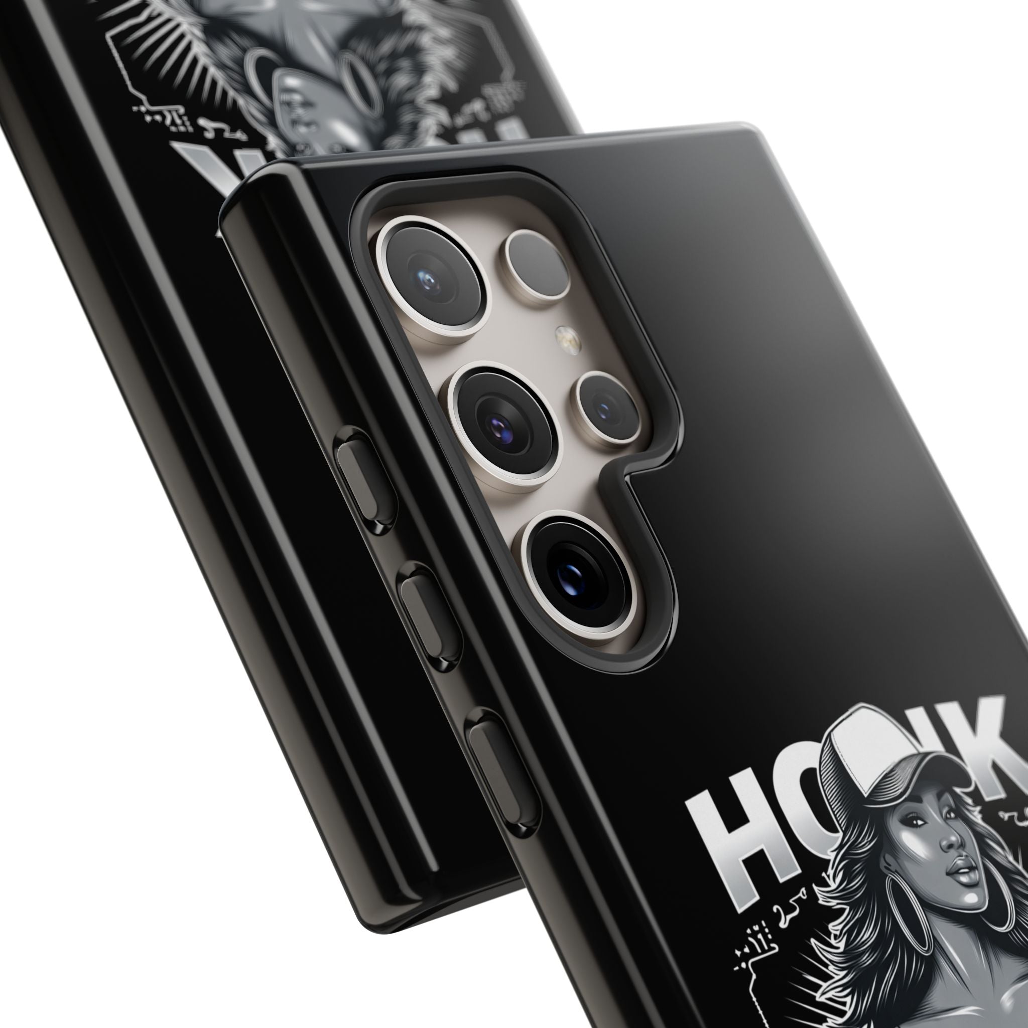 Phone Case — 'Honk' Trucker Girl Retro Semi Truck Protective Case