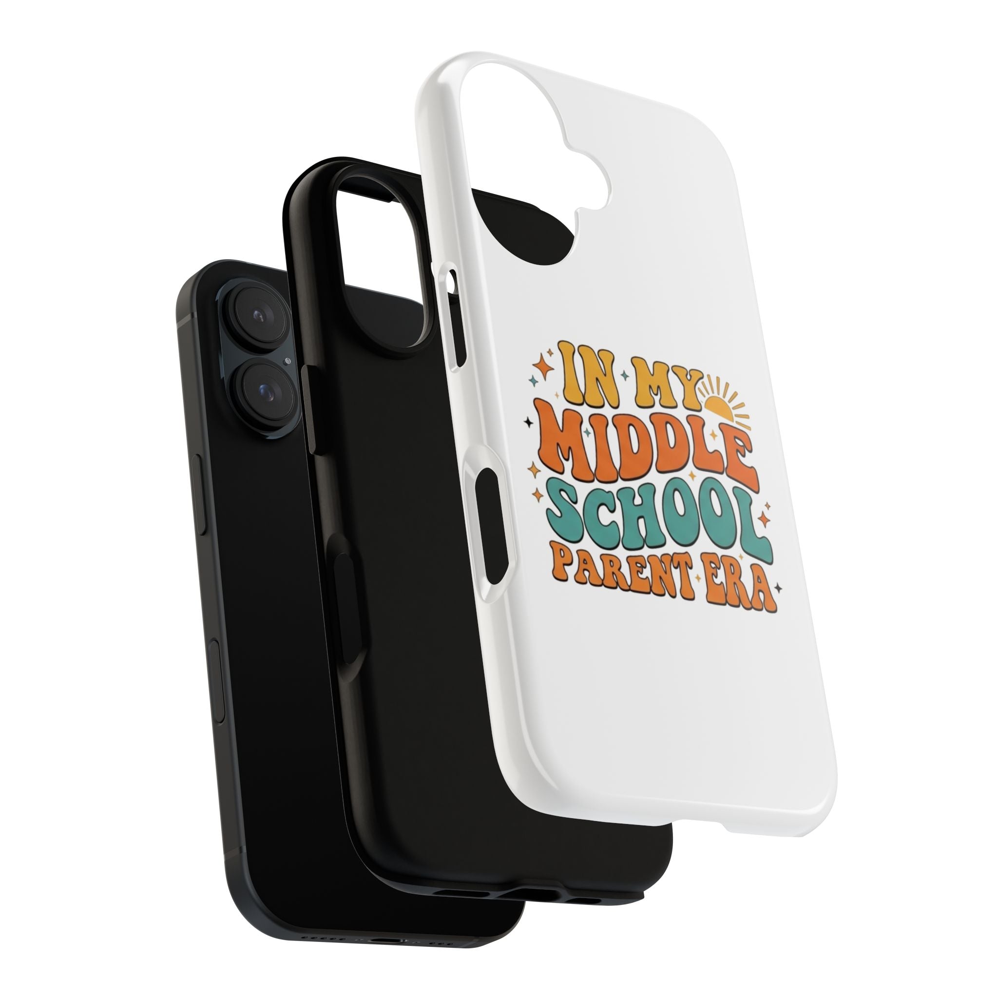 Middle School Parent Phone Case — "In My Middle School Parent Era" Retro Design