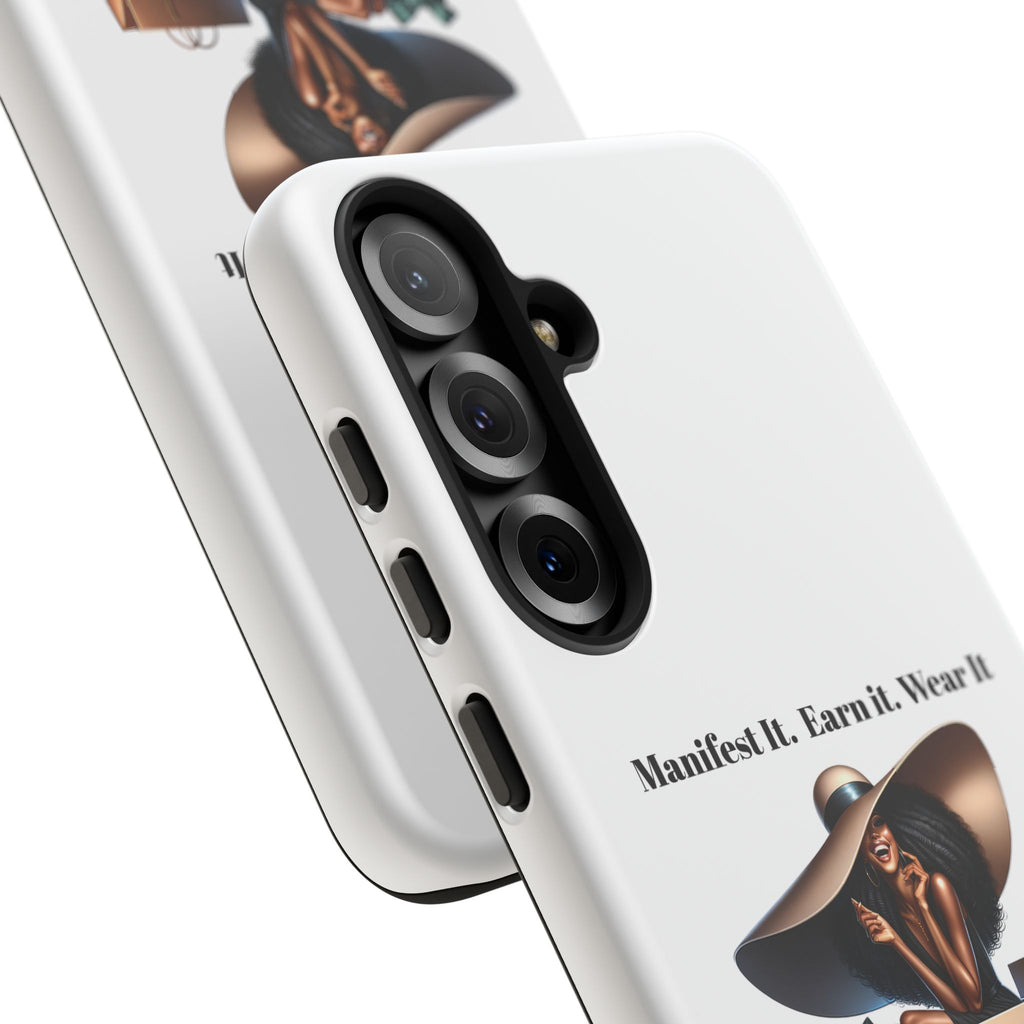 Phone Case - "Manifest It. Earn It. Wear It." Chic Shopper Design