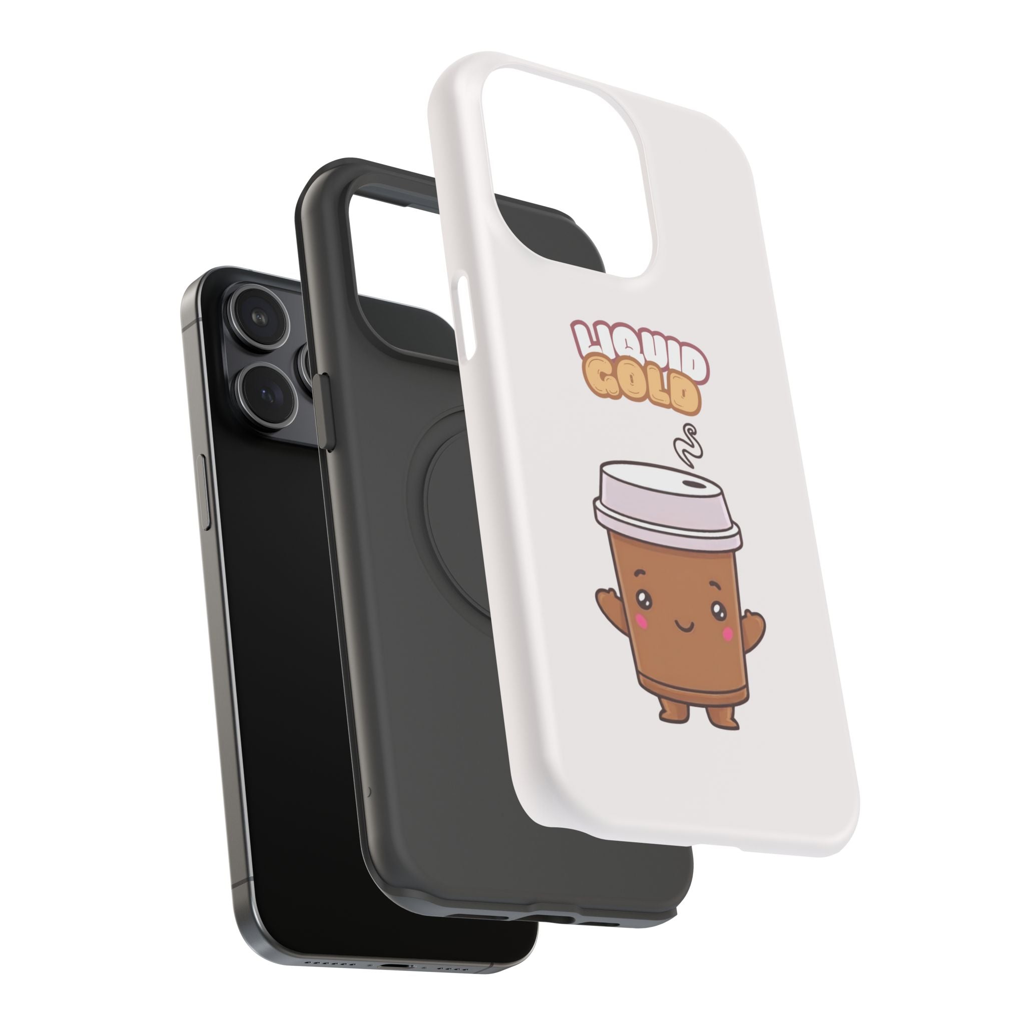 Coffee Cup Phone Case – “Liquid Gold” Cute Kawaii Espresso Impact-Resistant Case