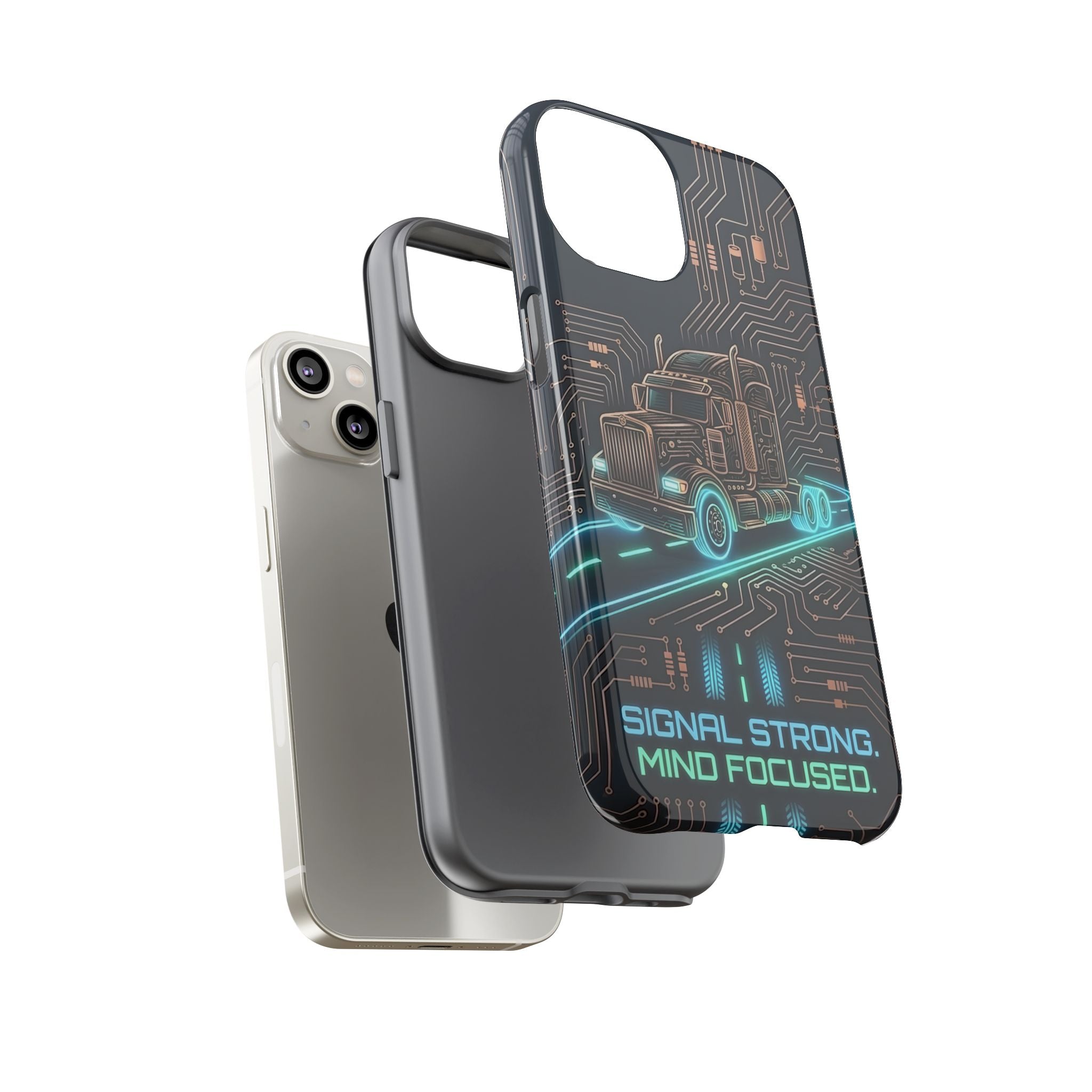 Truck Driver Gamer Phone Case — “Real Life. No Pause Button.”