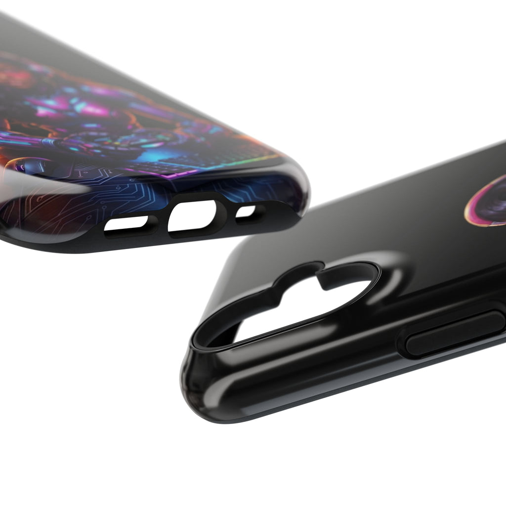 Gamer Girl Cyber Armor Phone Case — Impact‑Resistant Protective Cover