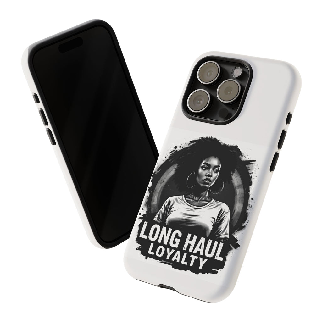Phone Case — "Long Haul Loyalty" Black & White Portrait Protective Case