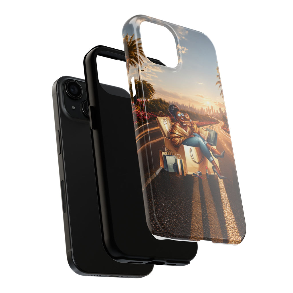 Sunset Roadtrip Tough Phone Case — Relaxed Traveler Design