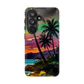 Tropical Sunset Phone Case – Palm Tree Beach Protective Cover