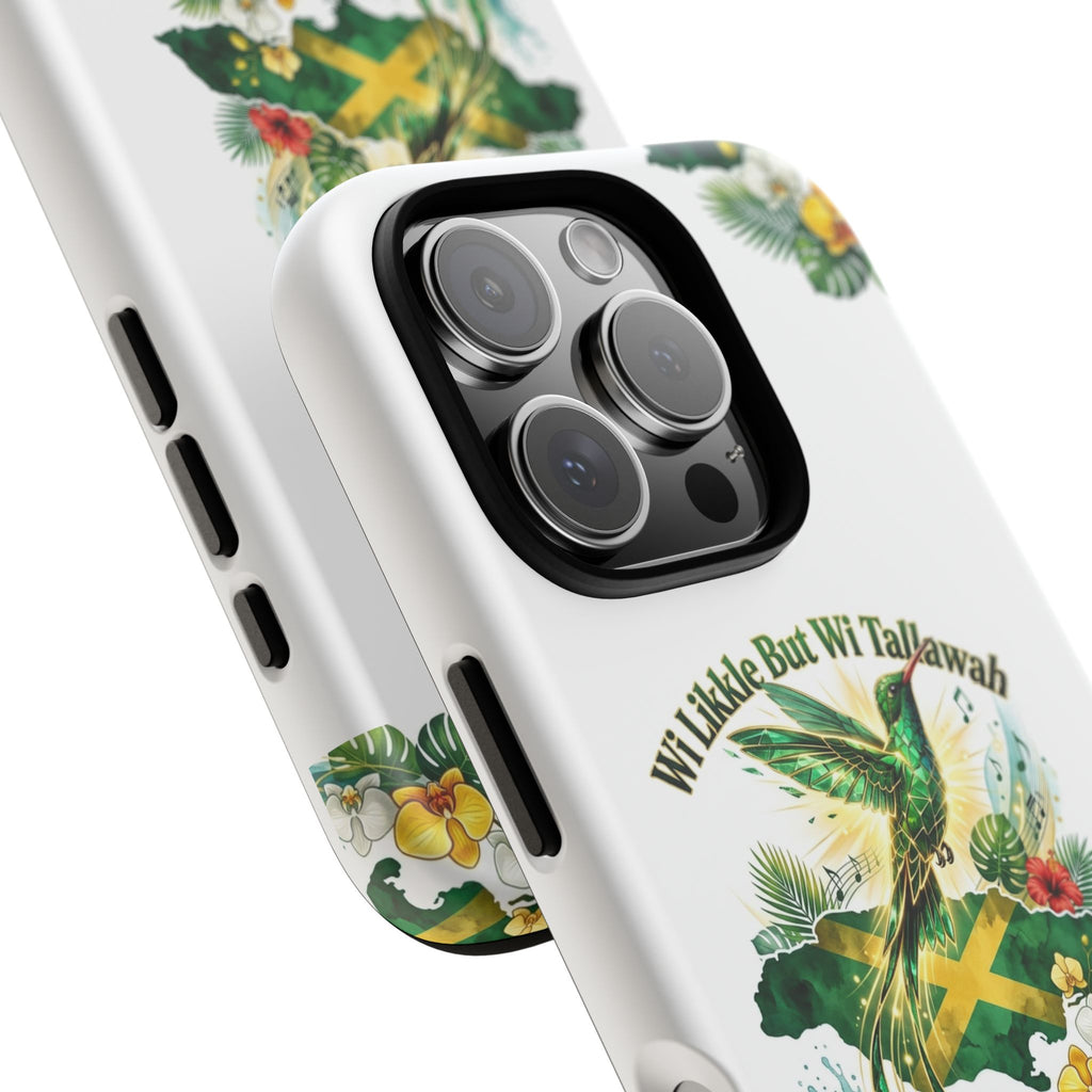 Jamaica Hummingbird Phone Case — “Wi Likkle But Wi Tallawah” Tropical Protective Cover