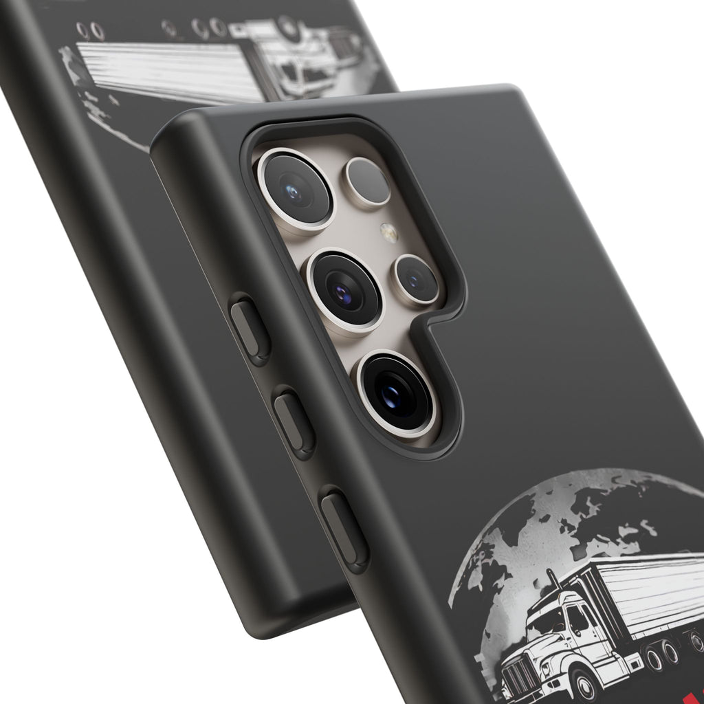 Truck Driver Phone Case - "My Daddy Keeps The World Rolling" Protective Cover