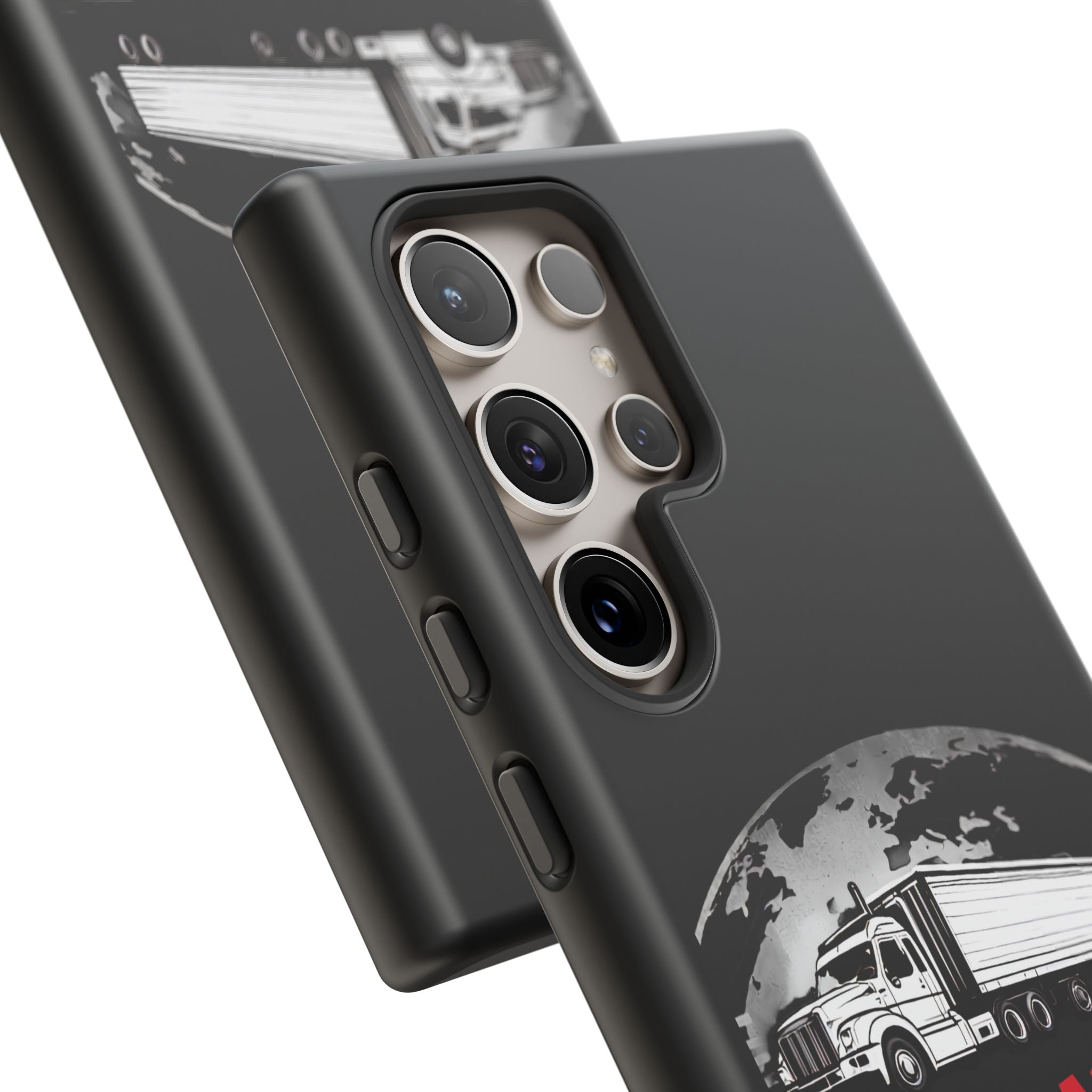 Truck Driver Phone Case - "My Daddy Keeps The World Rolling" Protective Cover