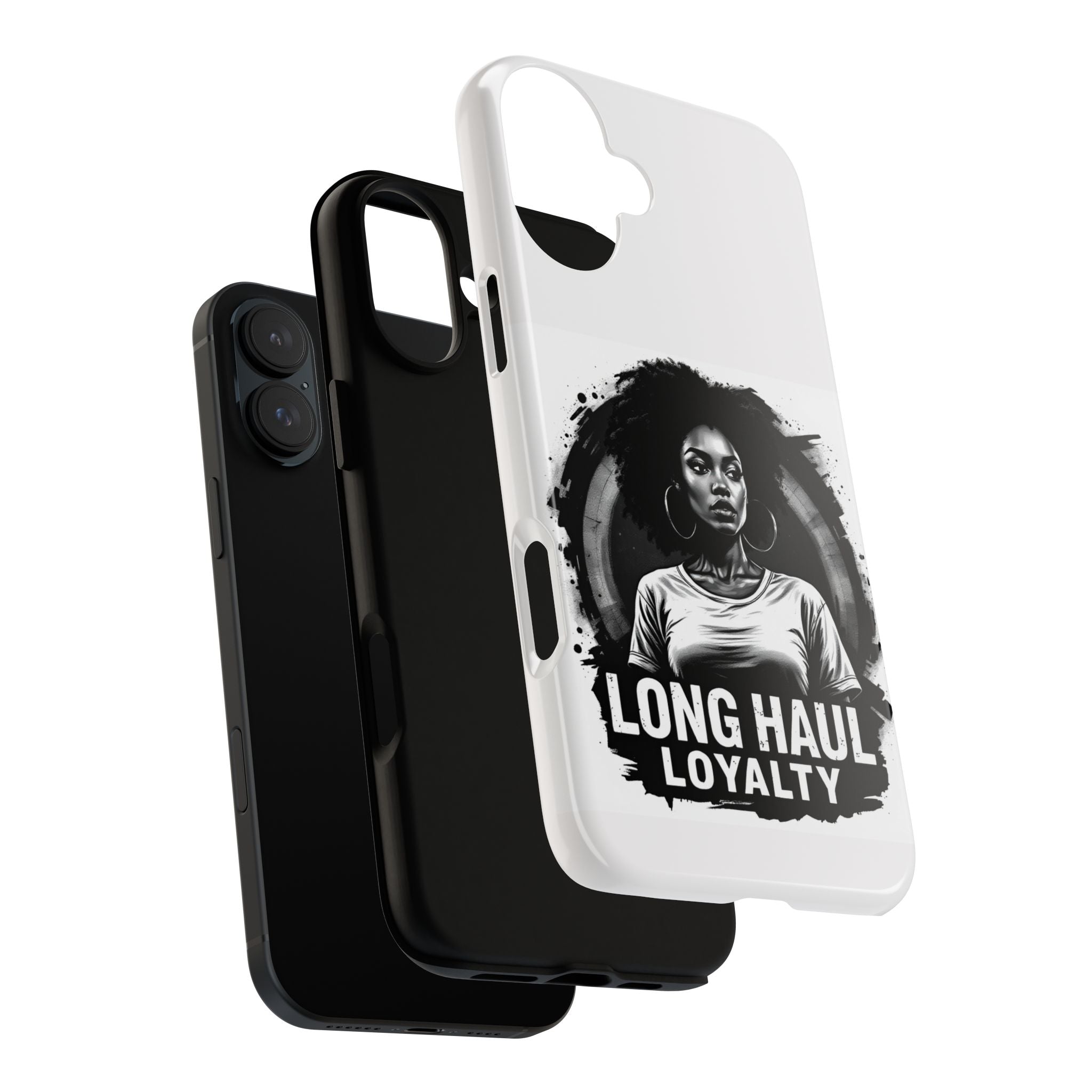 Phone Case — "Long Haul Loyalty" Black & White Portrait Protective Case