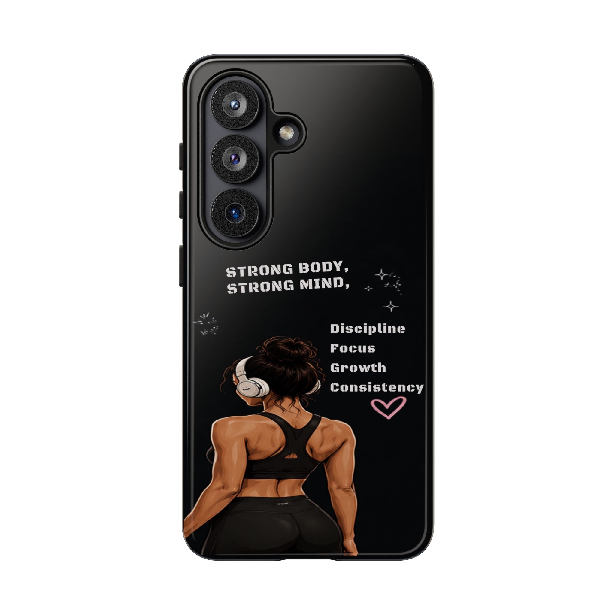 Strong Body, Strong Mind Phone Case — Motivational Fitness Protective Case