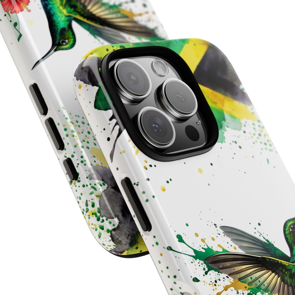 Hummingbird Jamaica Tough Phone Case – Tropical Floral Protective Cover