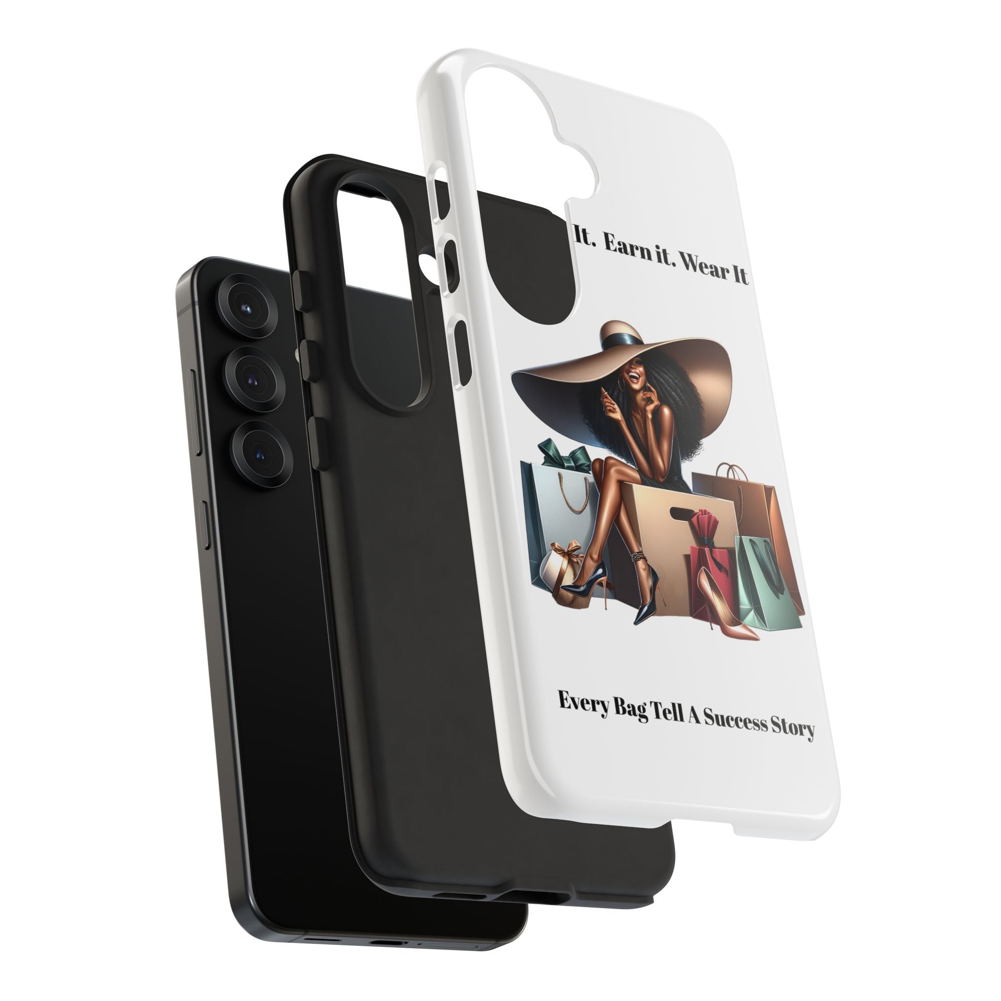 Phone Case - "Manifest It. Earn It. Wear It." Chic Shopper Design