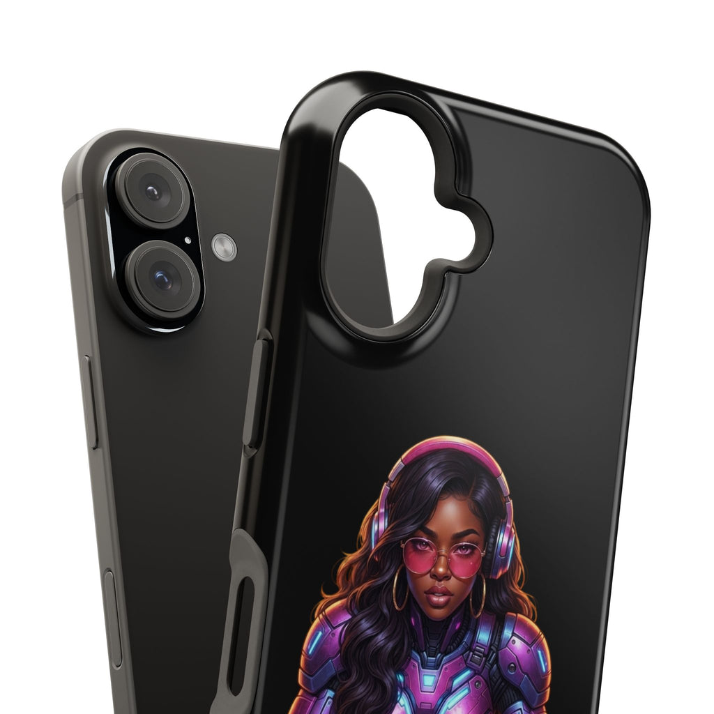Gamer Girl Cyber Armor Phone Case — Impact‑Resistant Protective Cover
