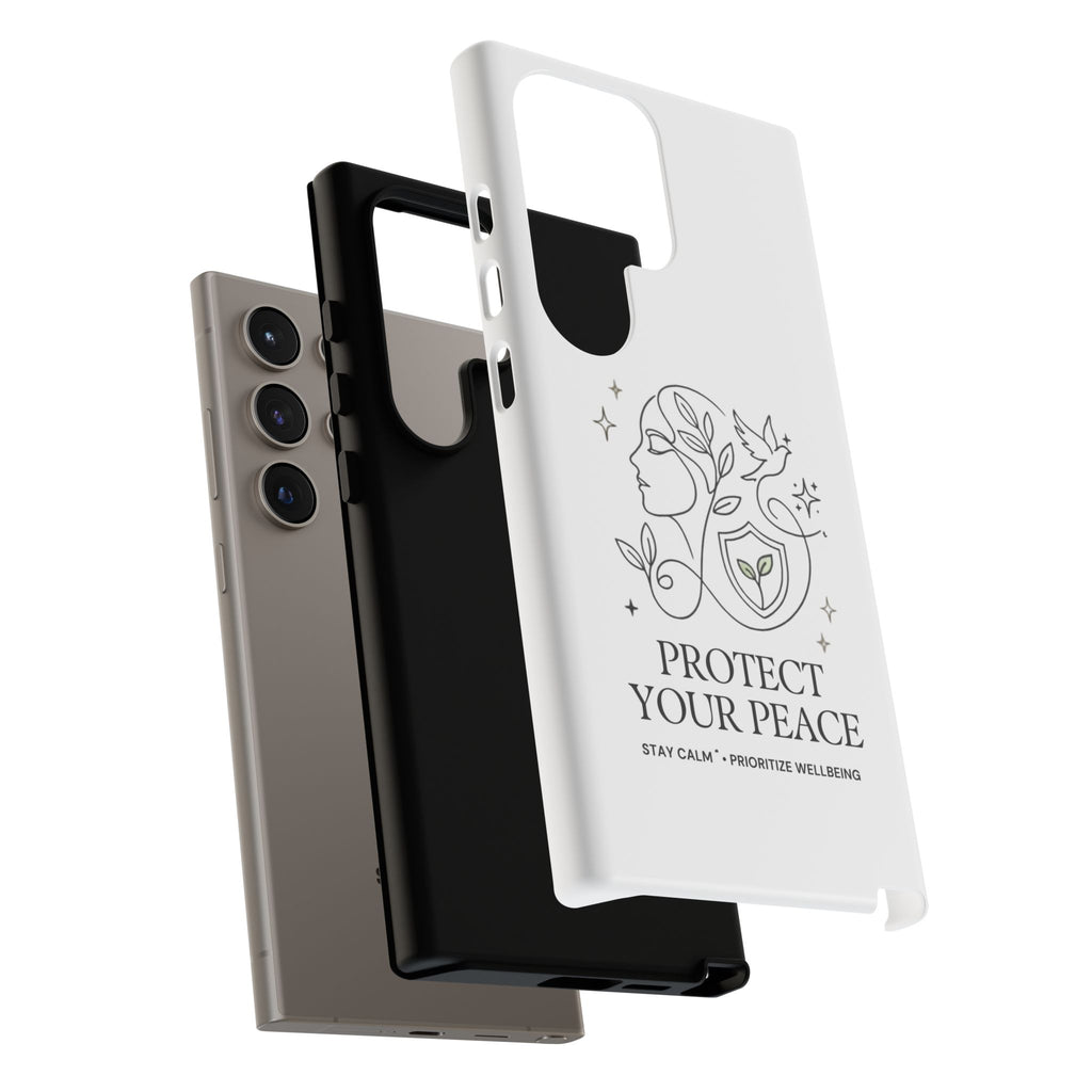 Protect Your Peace Phone Case – Minimalist Wellness iPhone Cover