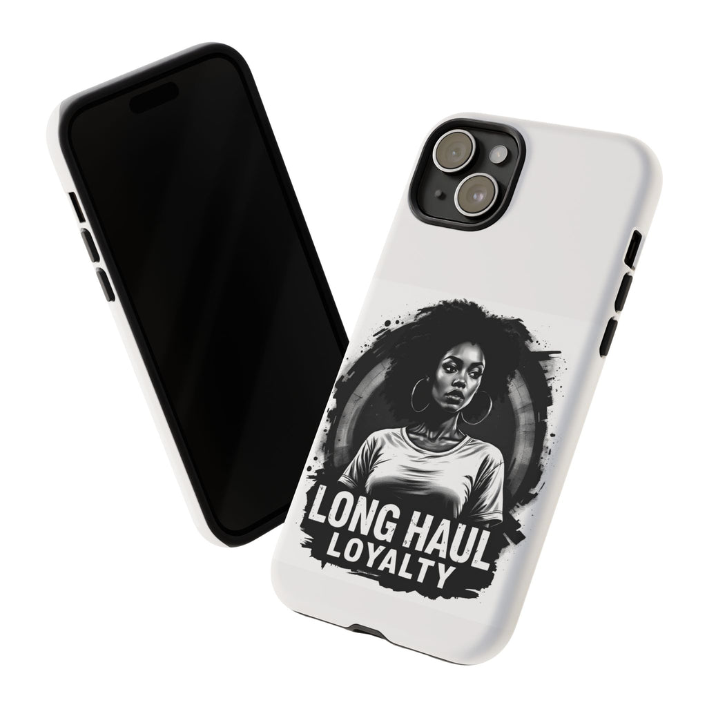 Phone Case — "Long Haul Loyalty" Black & White Portrait Protective Case