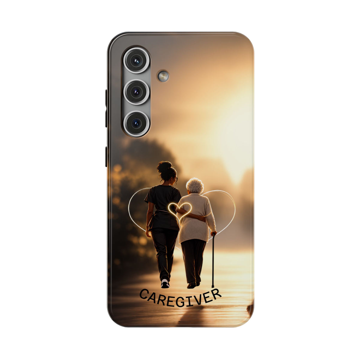 Caregiver Phone Case — Impact-Resistant Protective Case with Heart Design