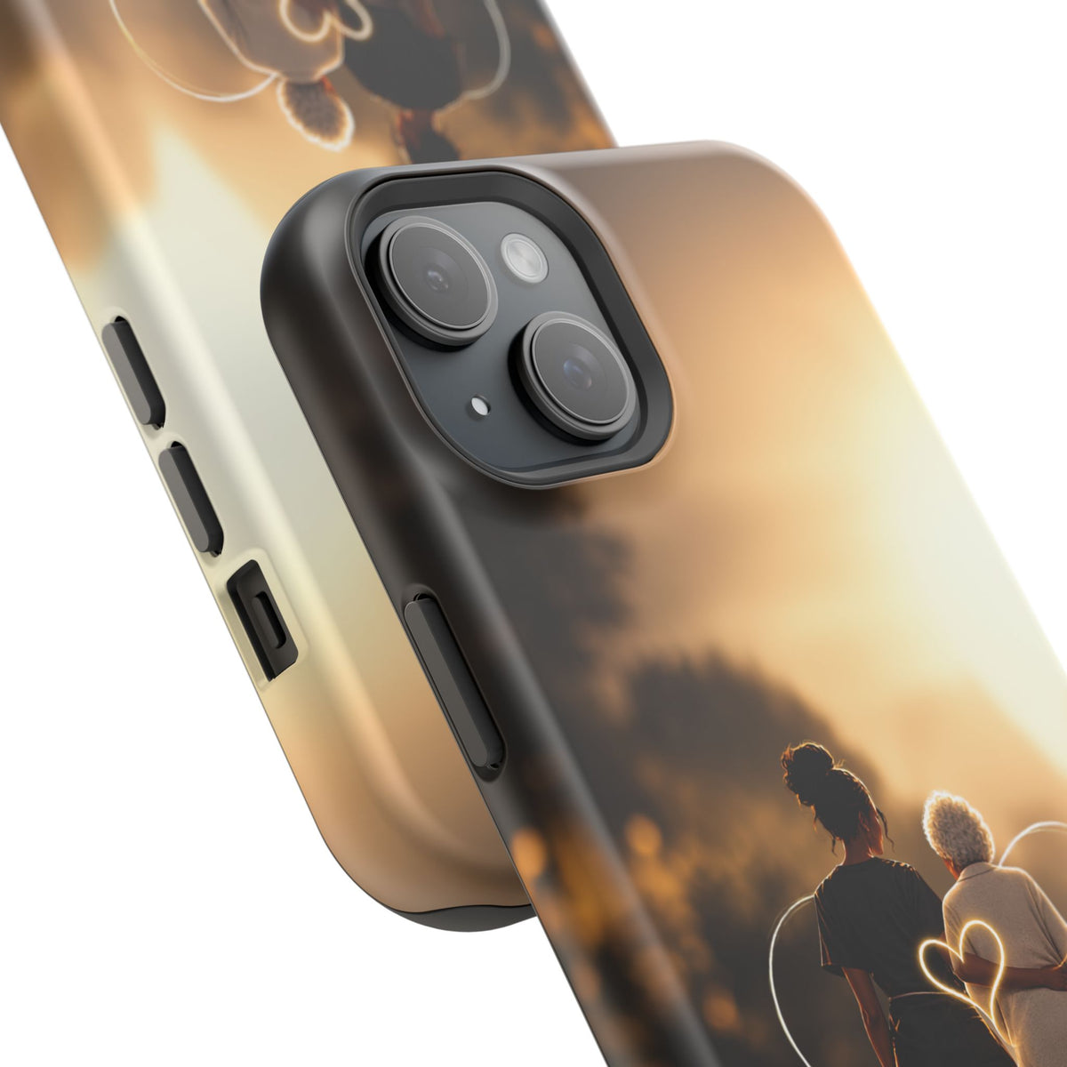 Caregiver Phone Case — Impact-Resistant Protective Case with Heart Design