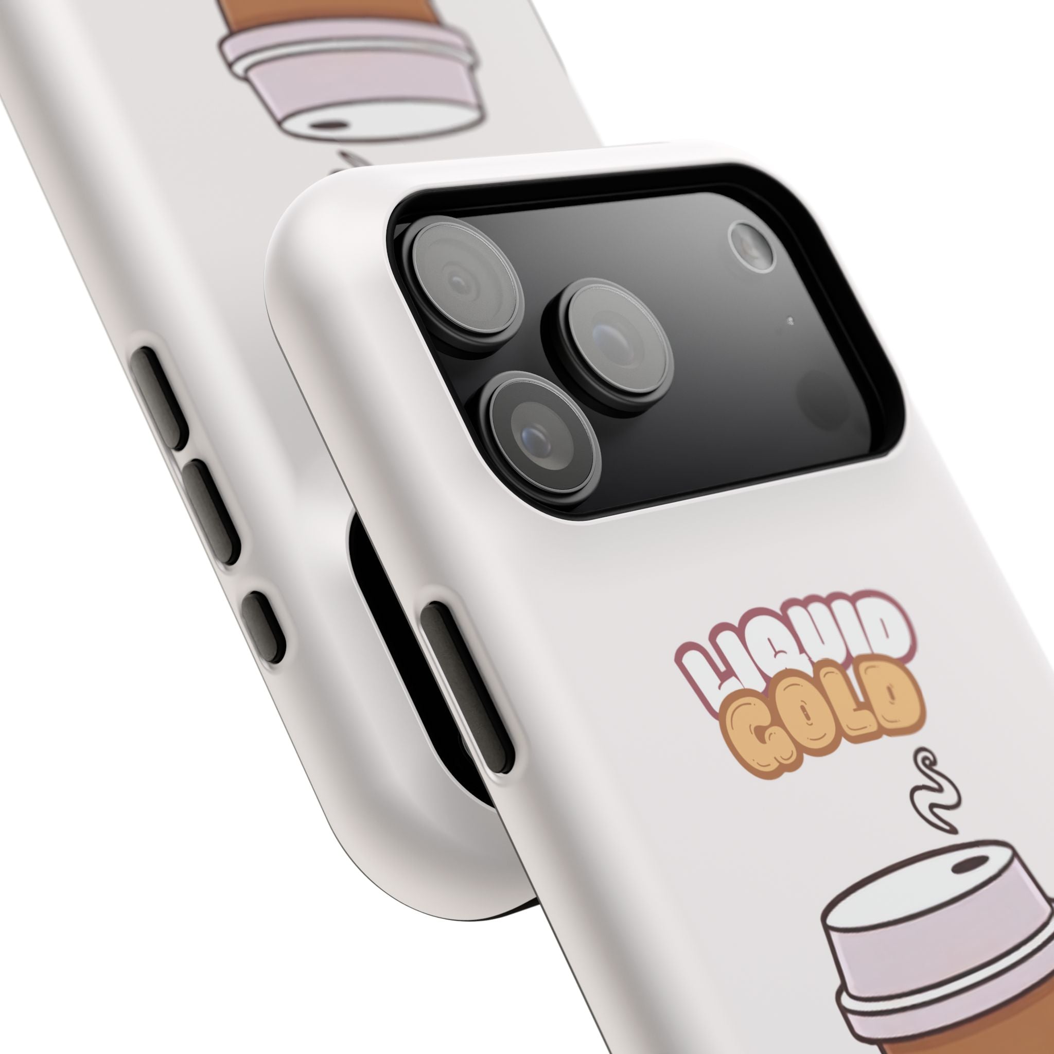 Coffee Cup Phone Case – “Liquid Gold” Cute Kawaii Espresso Impact-Resistant Case